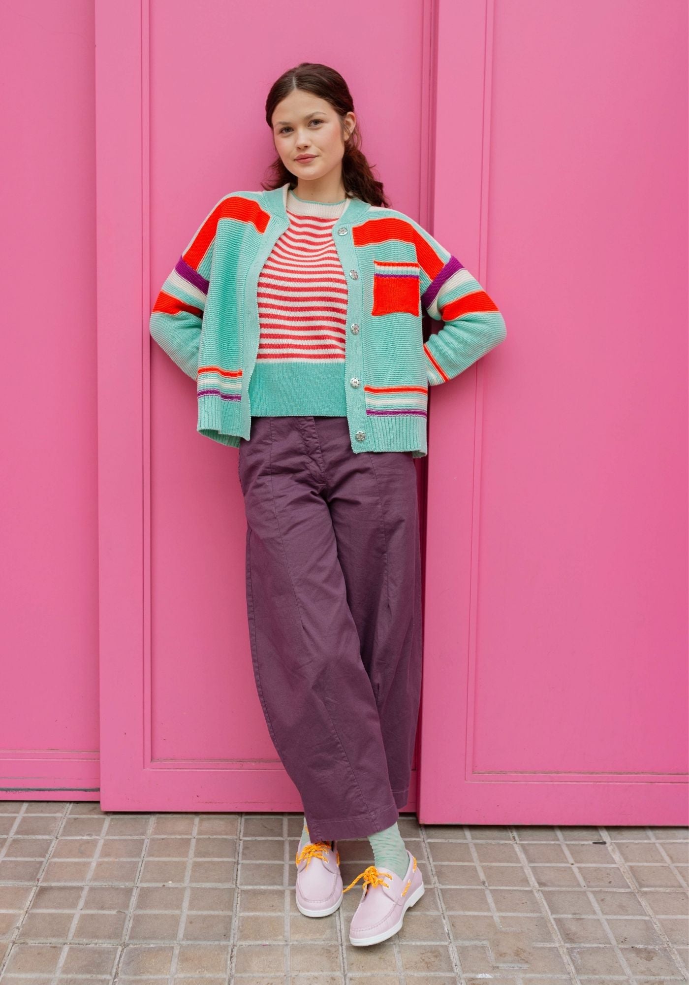 Eggplant Dado Trousers