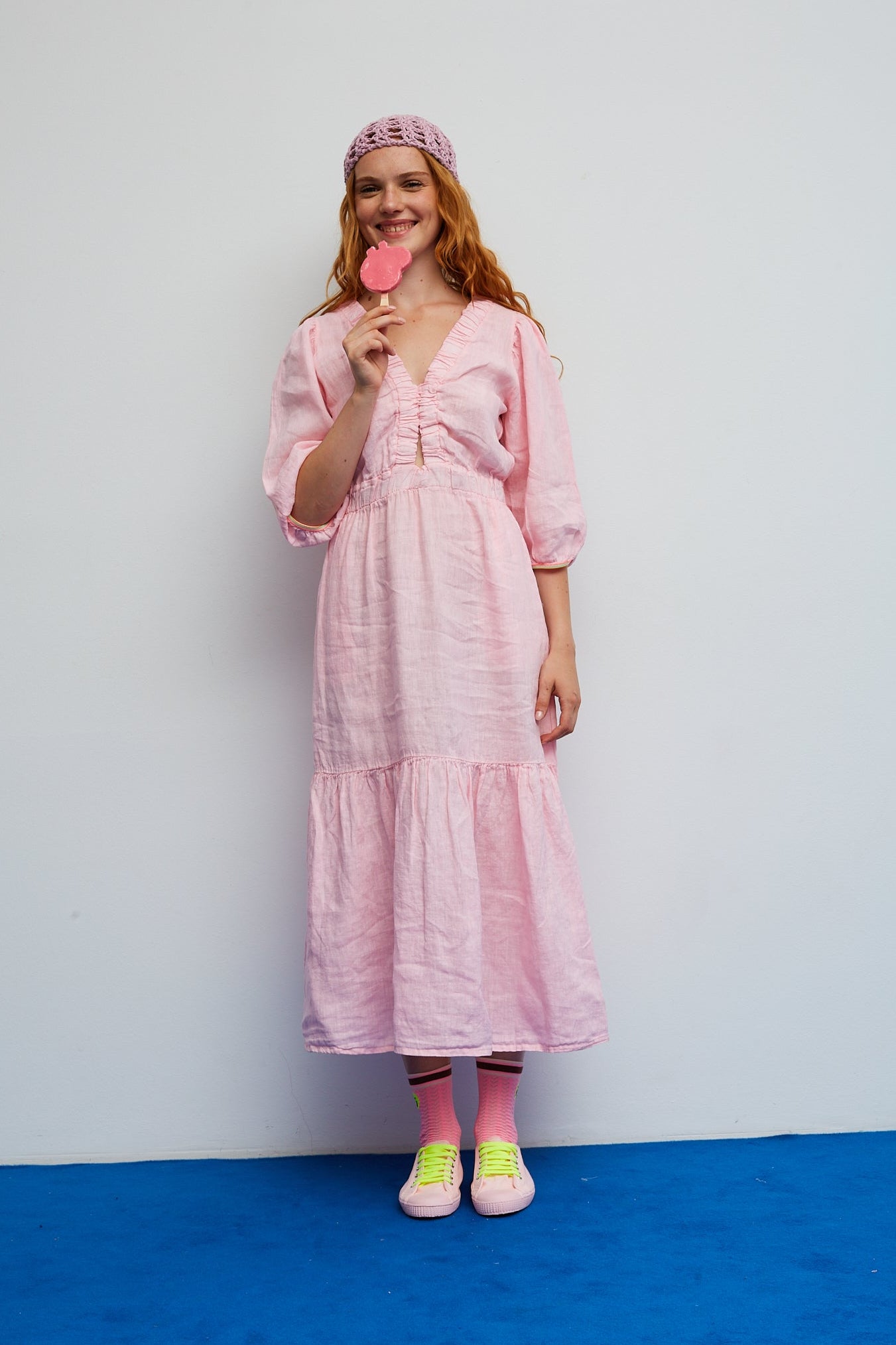 Rosa Joy-Kleid