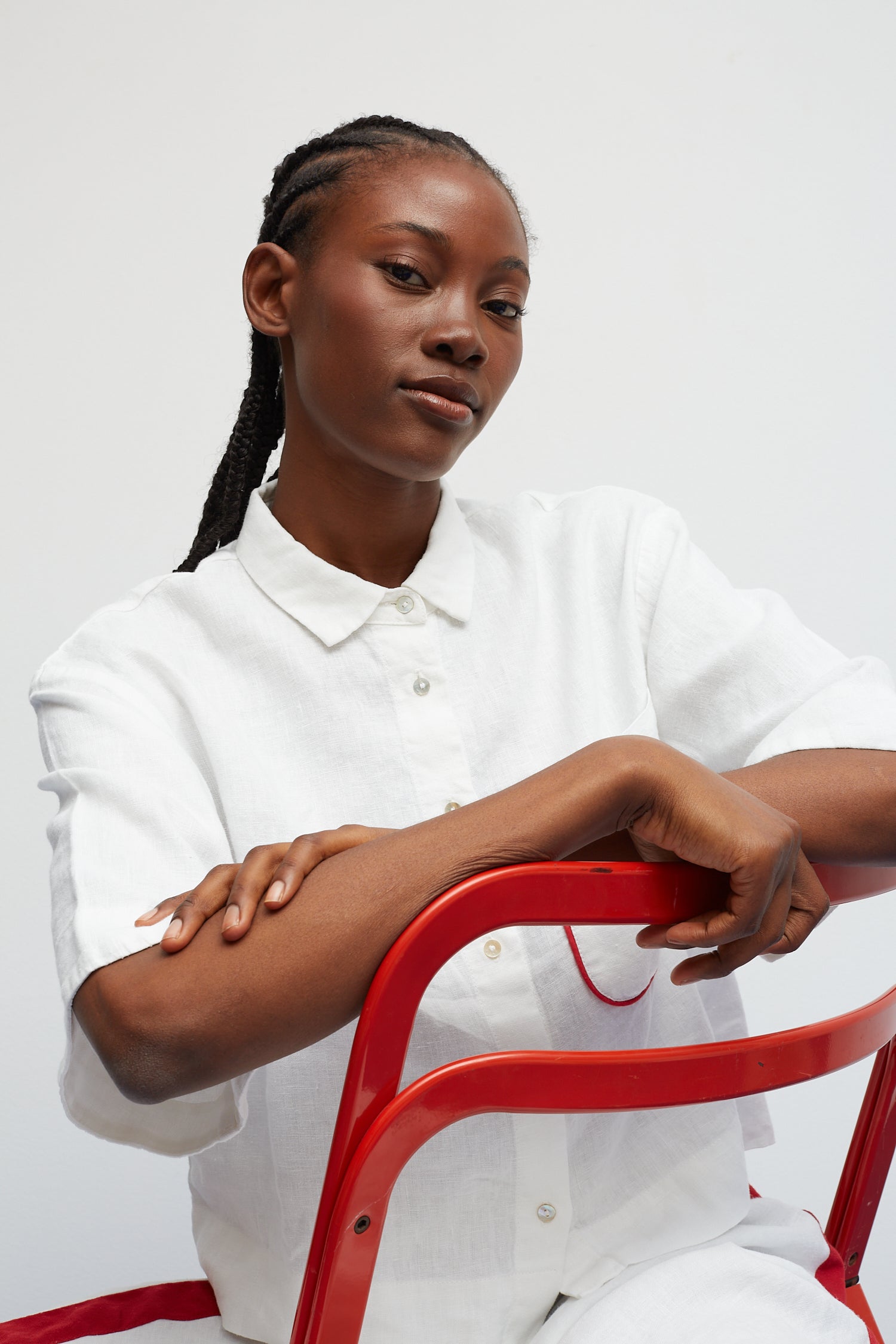 Chemise Cherry Blanche