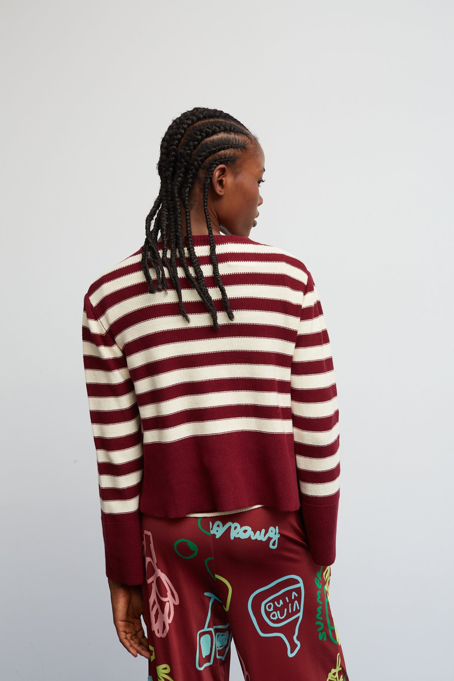 Cardigan Tinto Borgogna