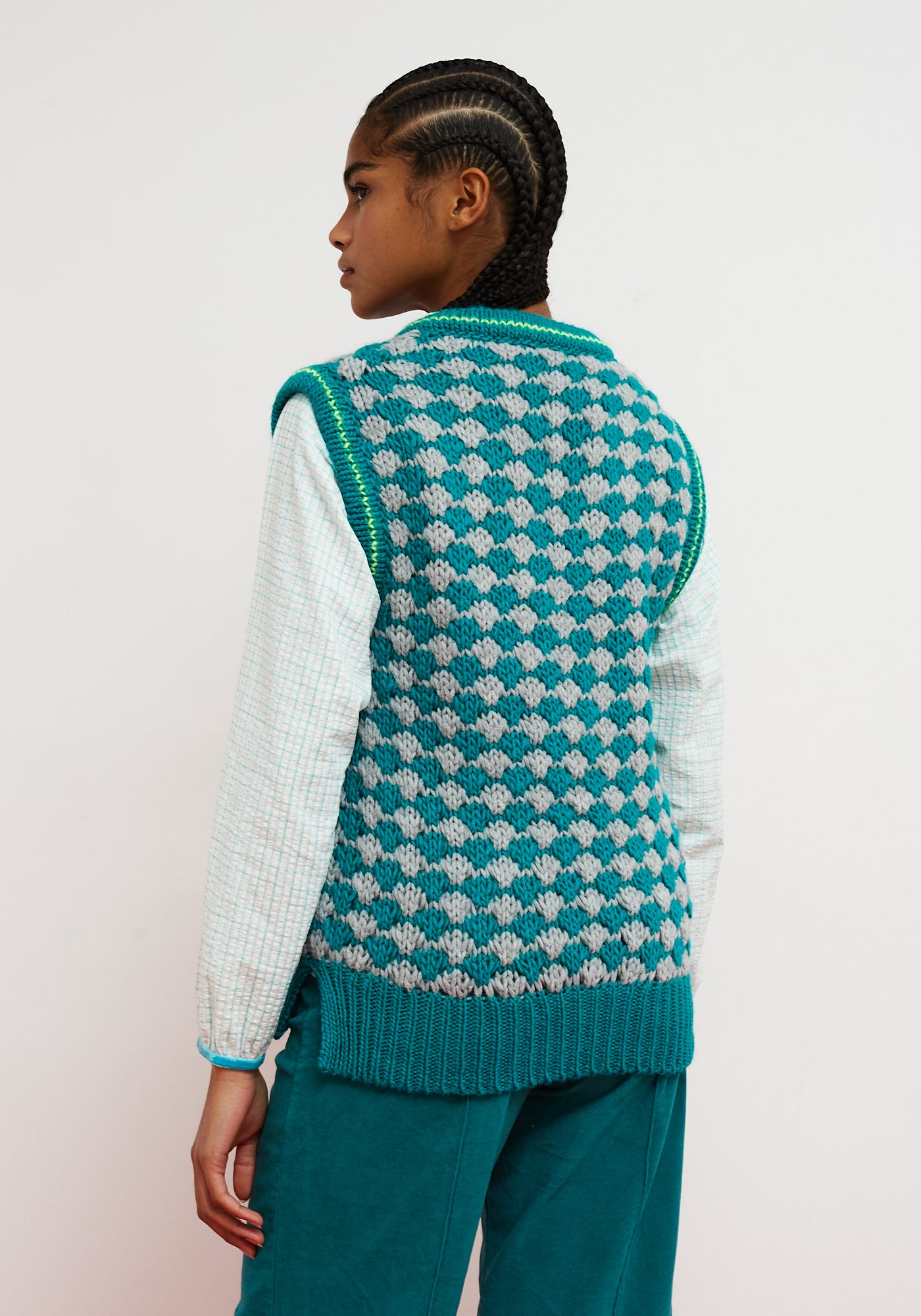 Gilet CrissCross Turquoise