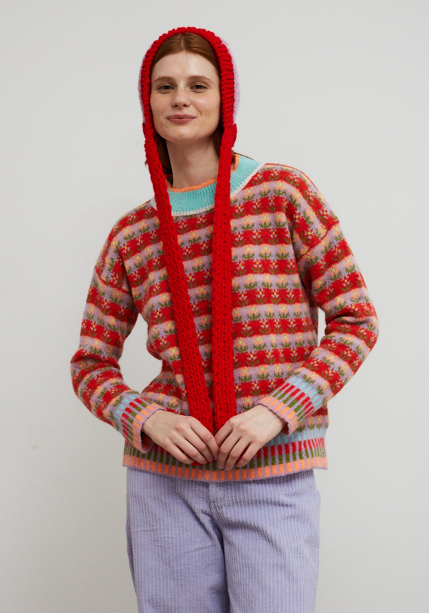 Sweater Blossom Red