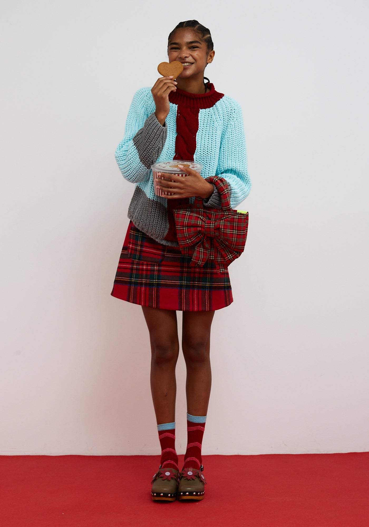 Braid Pullover Aquablau