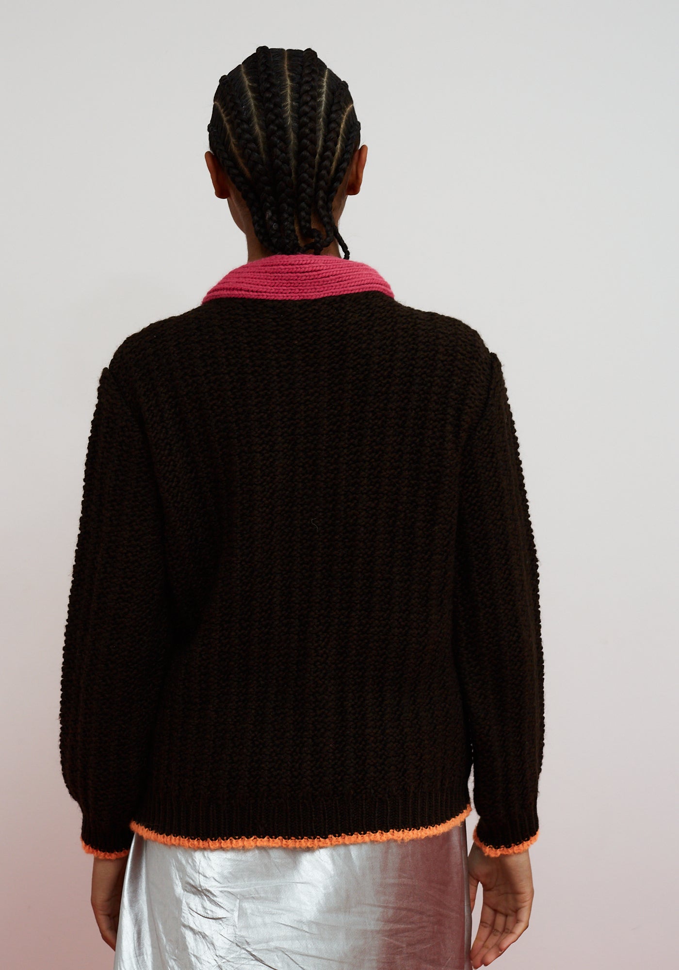Cardigan Grace Marrone