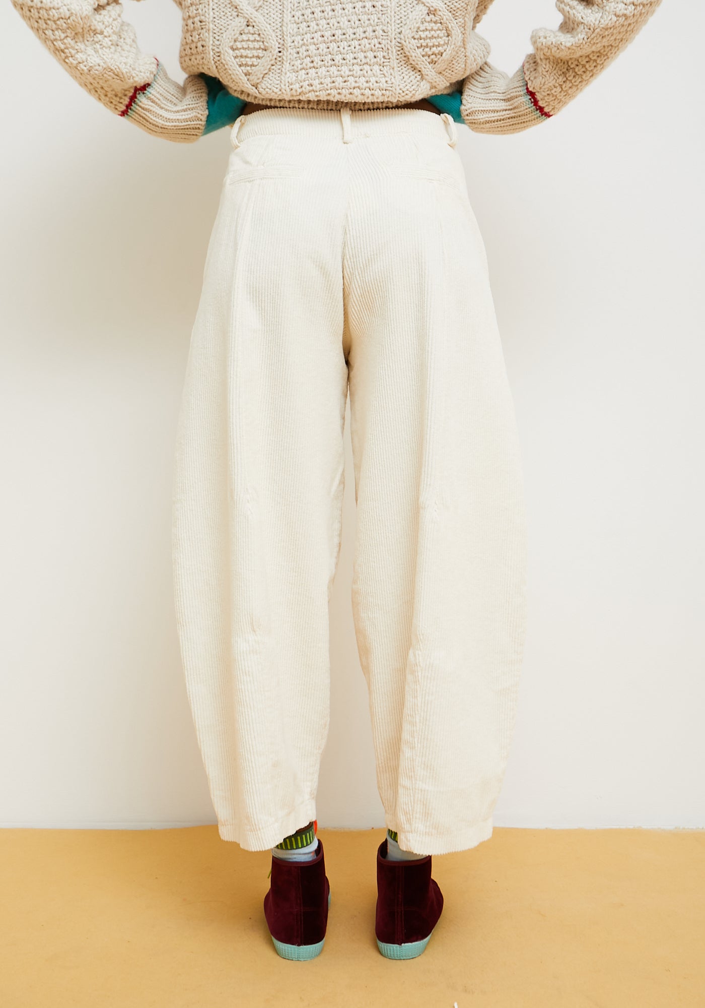 Pantaloni Dado Panna