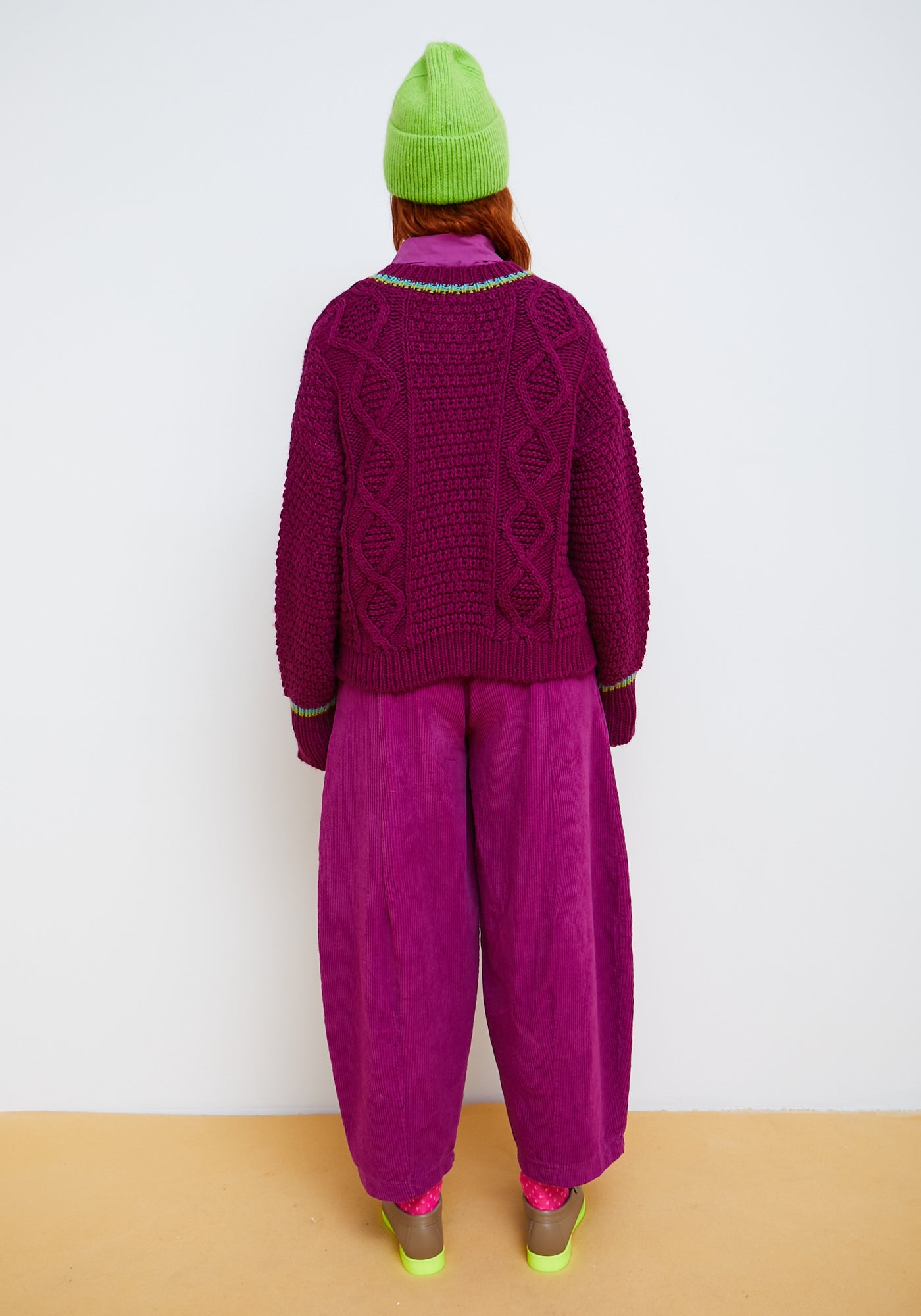 Raspberry Dado Pants