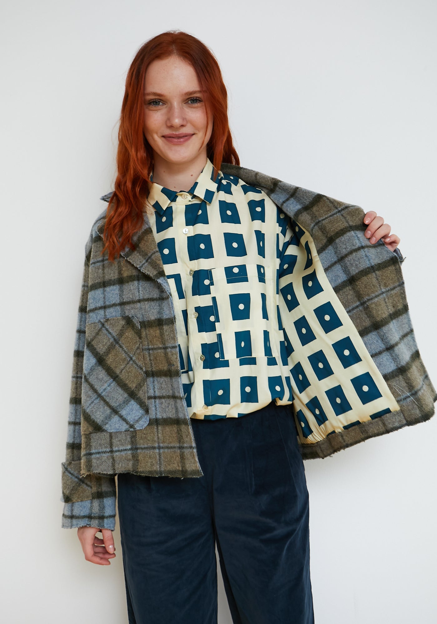 Jacke Tile Blau