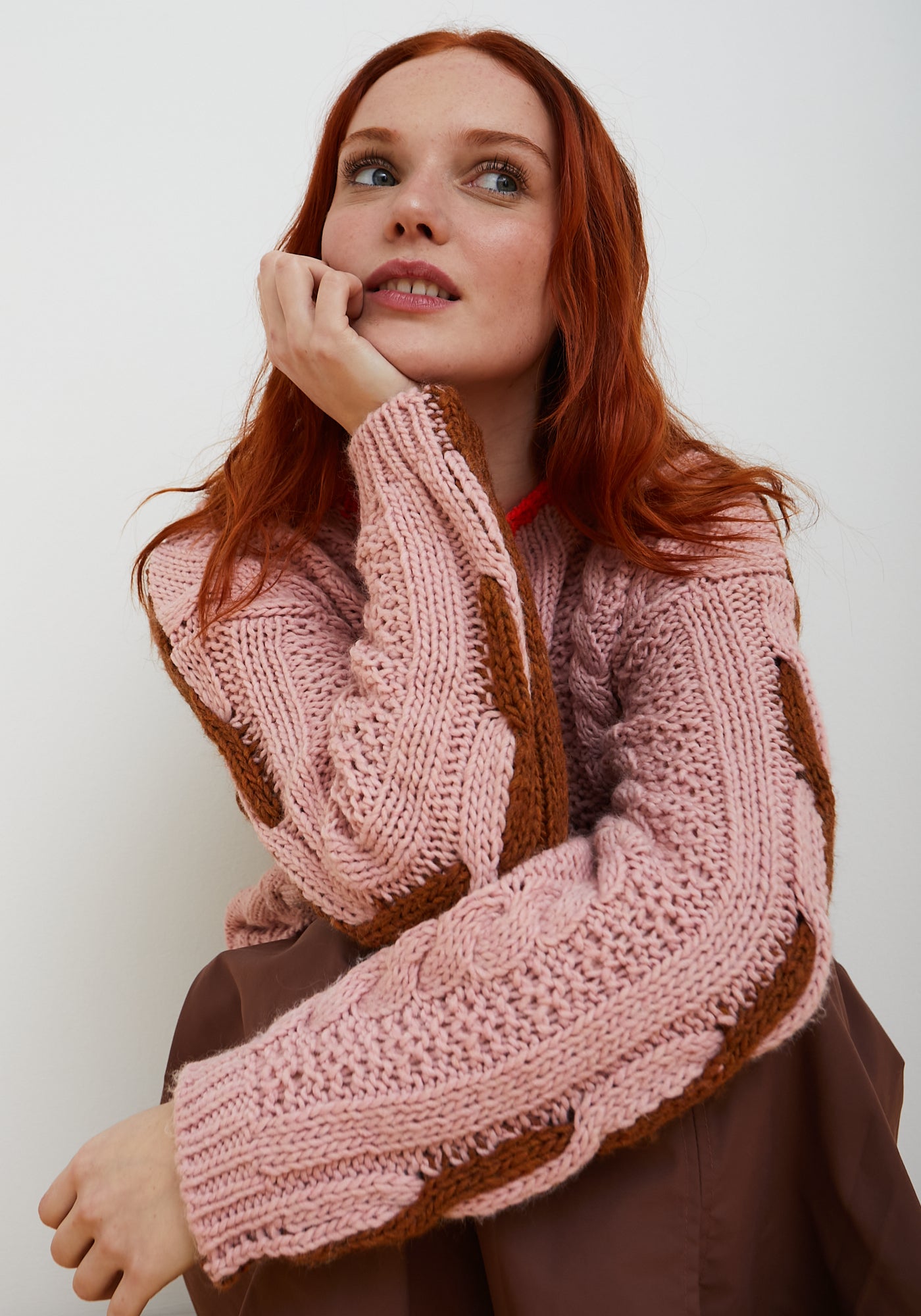 Pink Twister Sweater