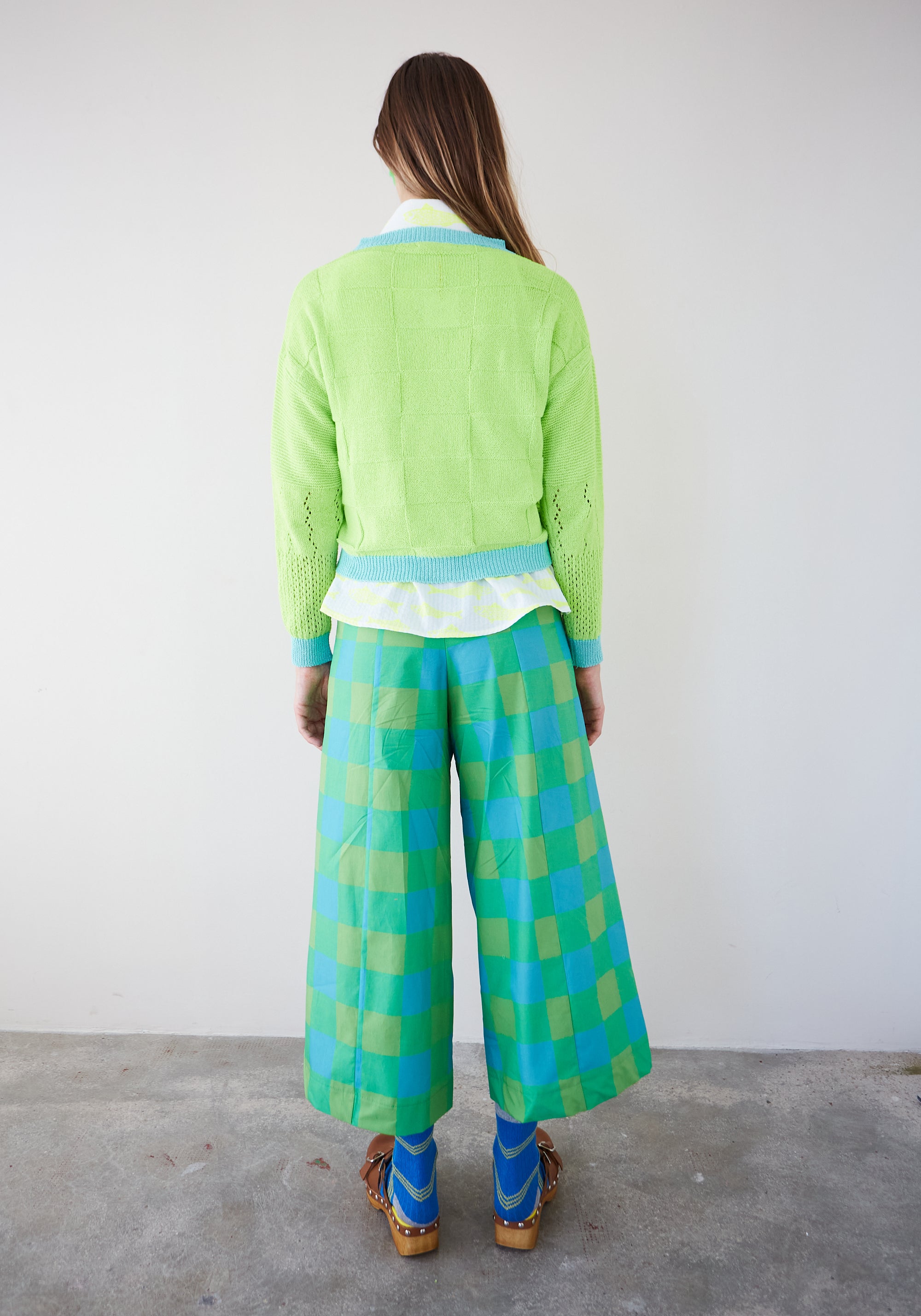 Pantalon Vichy Bomba Vert