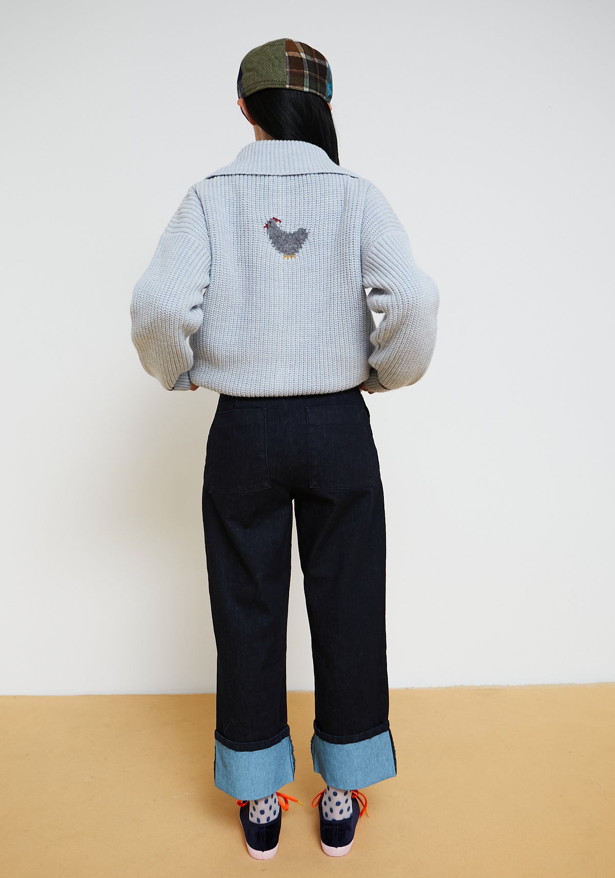 Pantaloni Jenga Blu