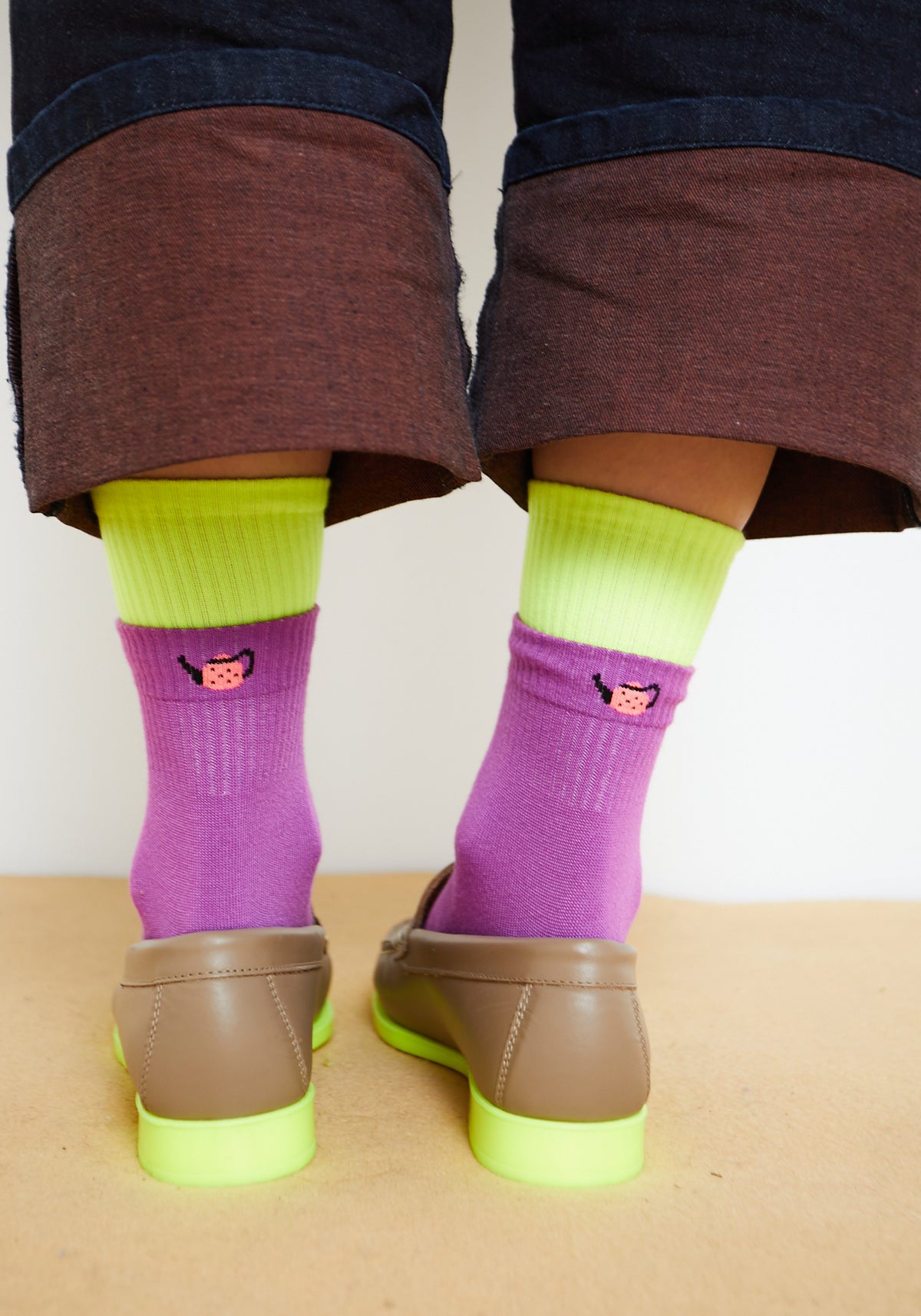 Teapot Socken Lila