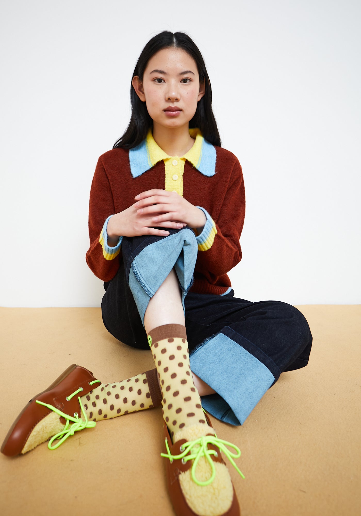 Yellow PolkaDot Socks
