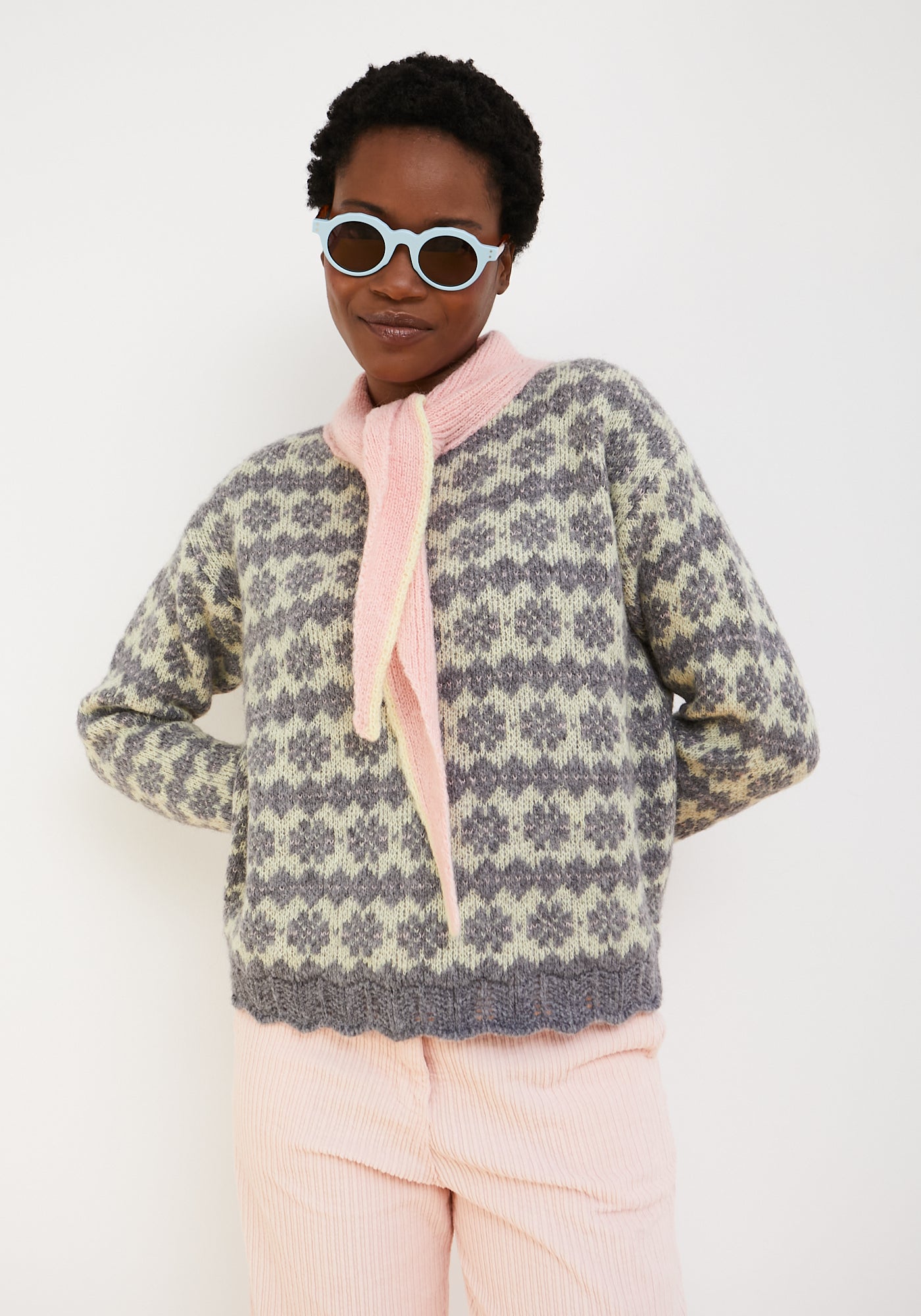 Cowboy Pink Sweater