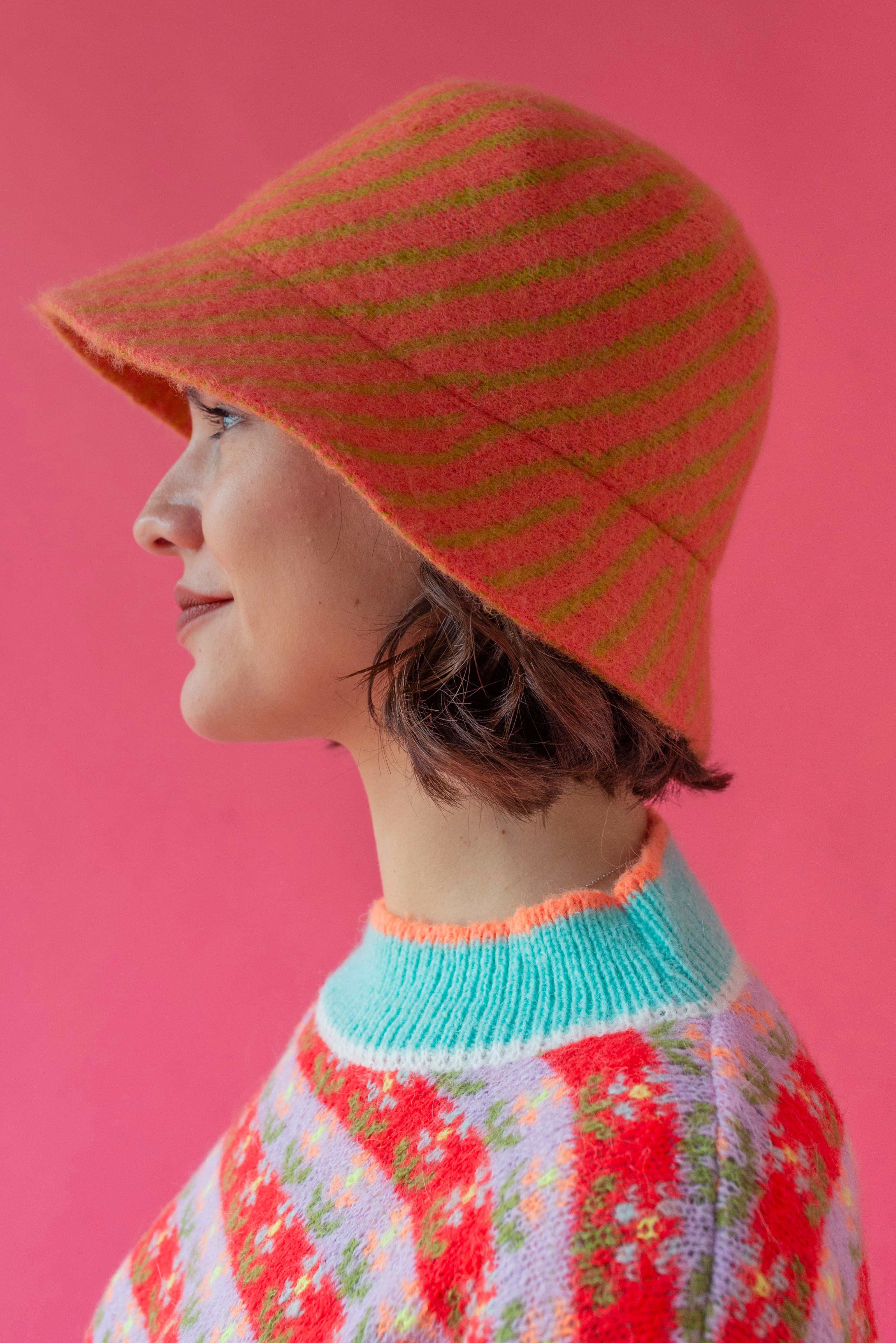 Gorro Vintage Coral