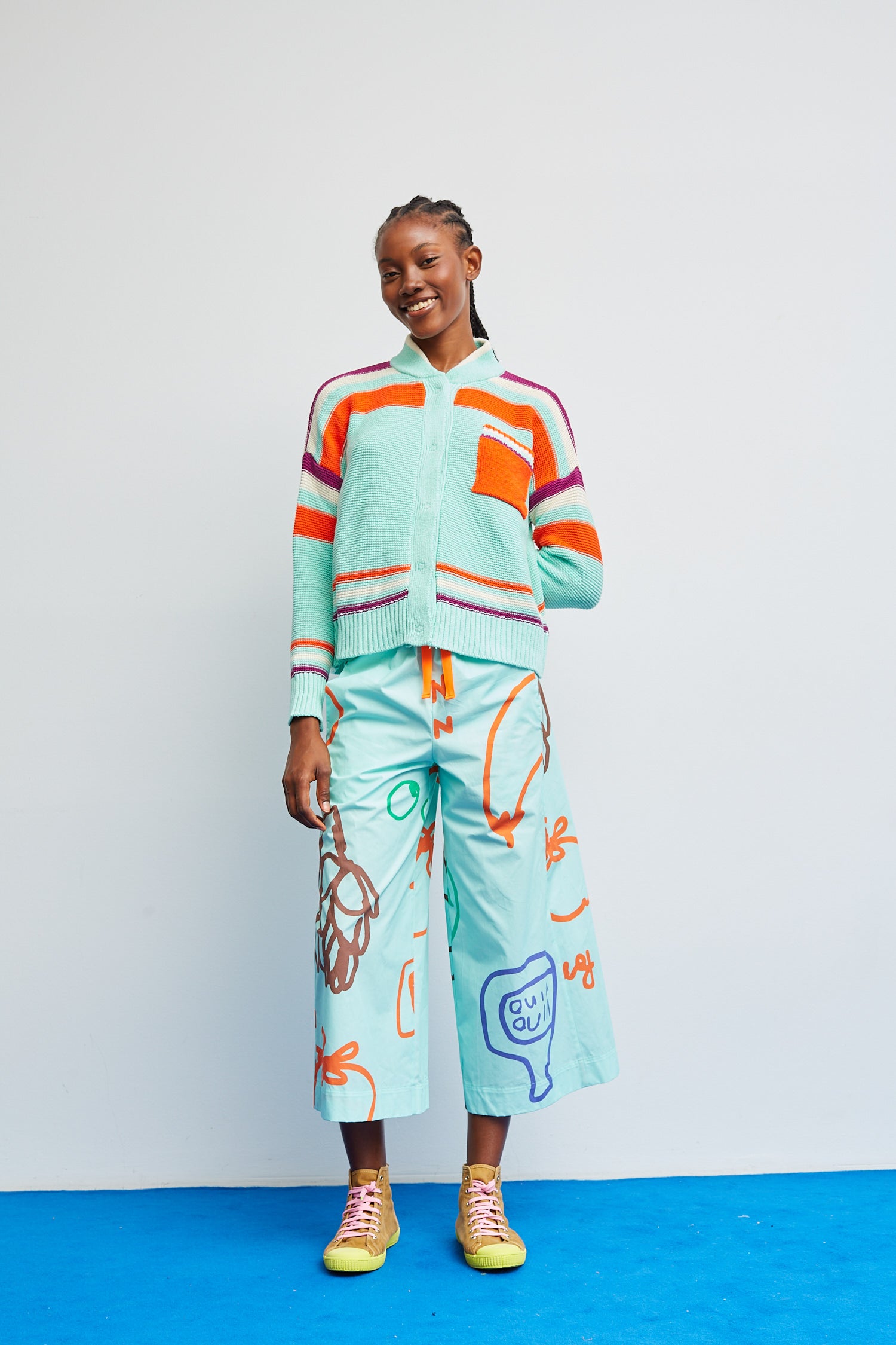 Pantalon Bomba Vert d'eau