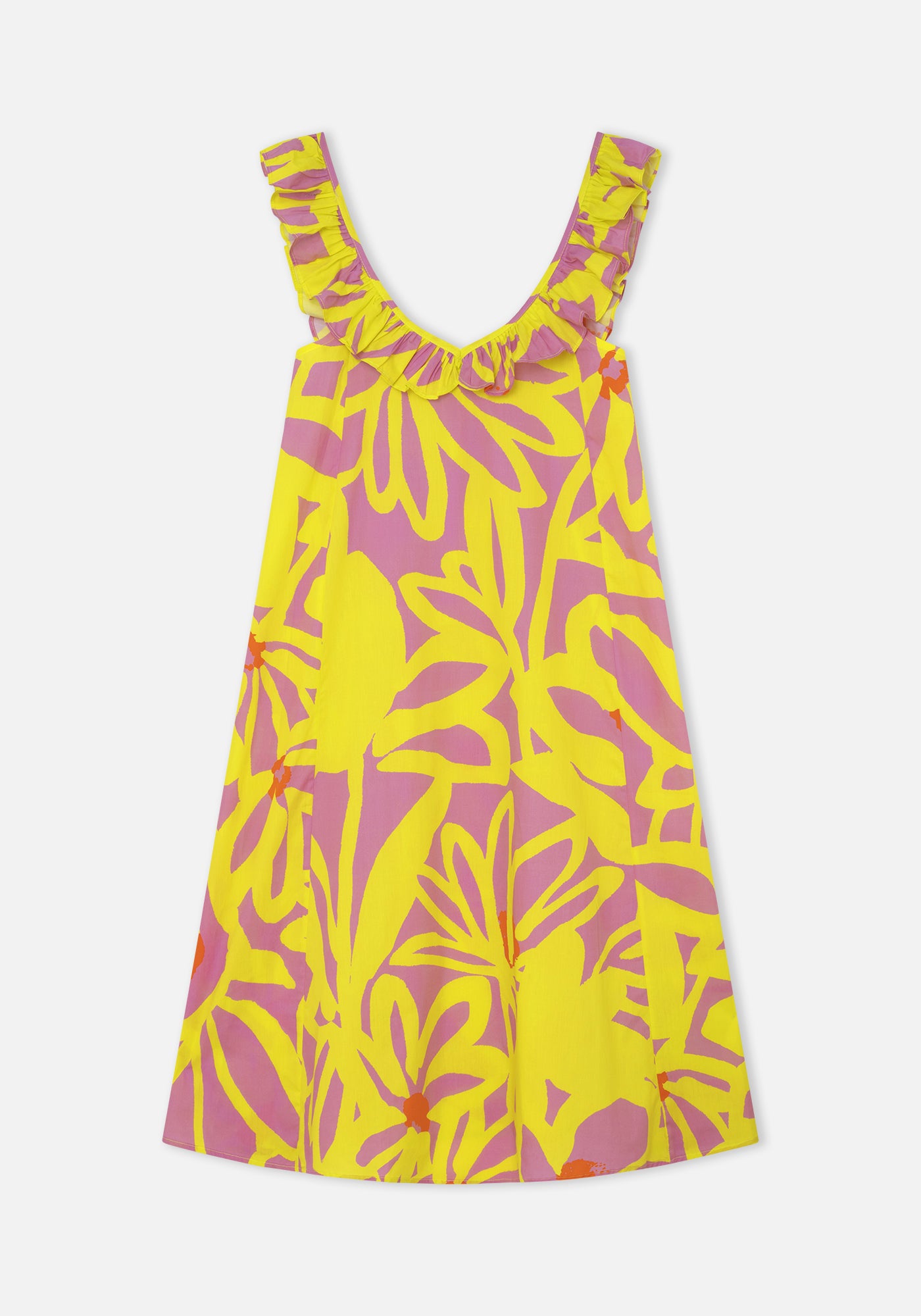 Parra Flowers Yellow Dress