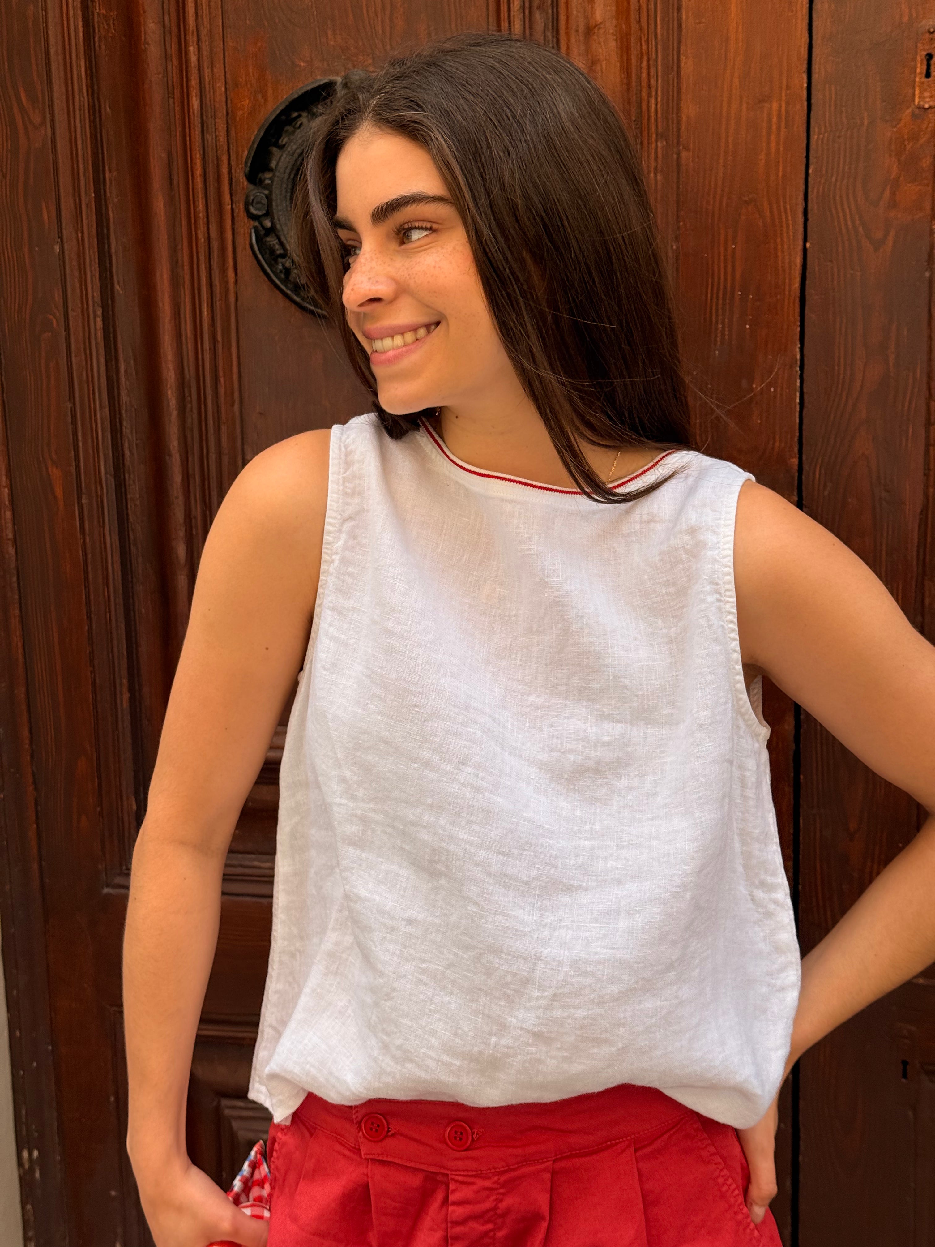 White Ana linen body
