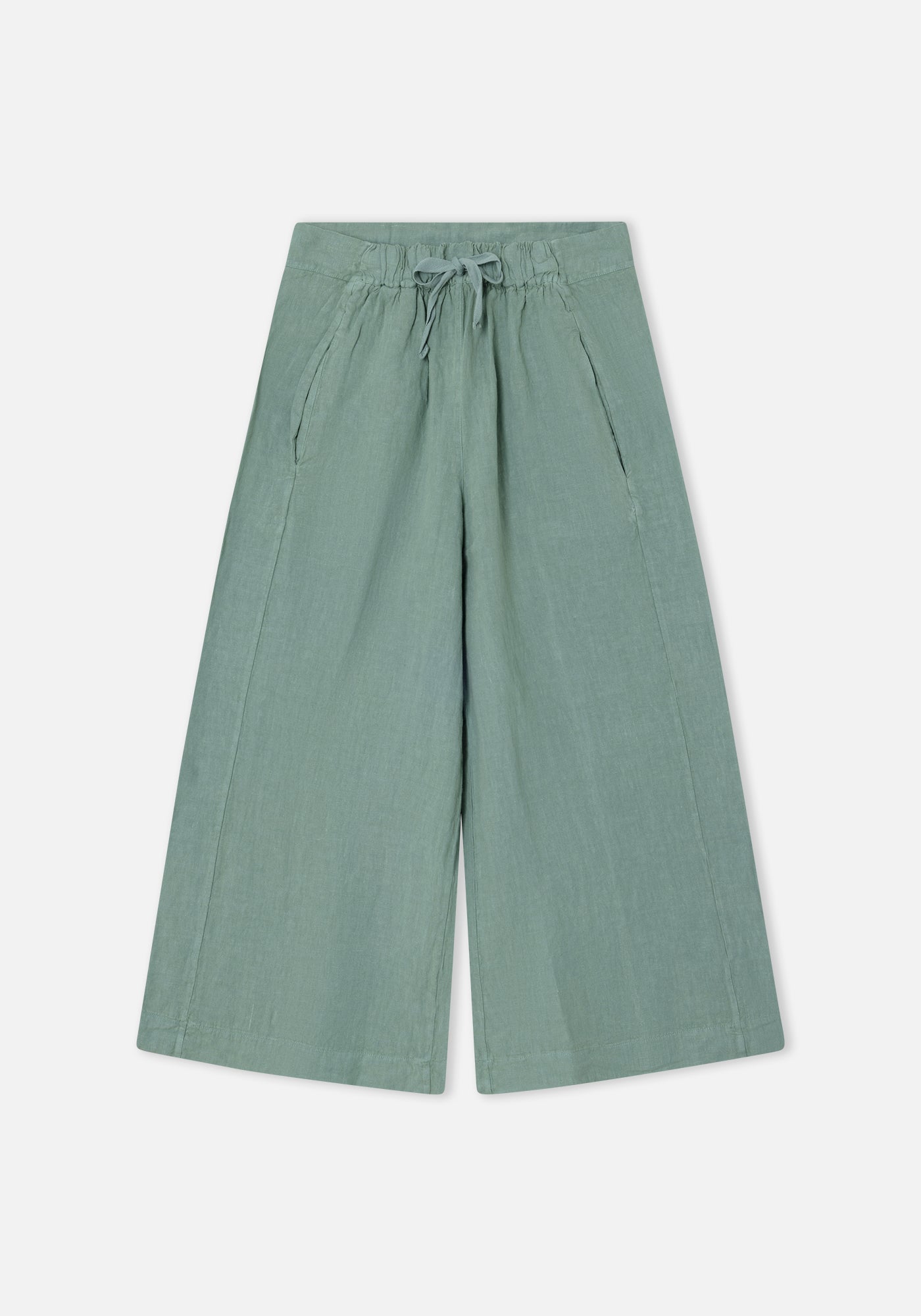 Pantalón Bomba Lino Verde