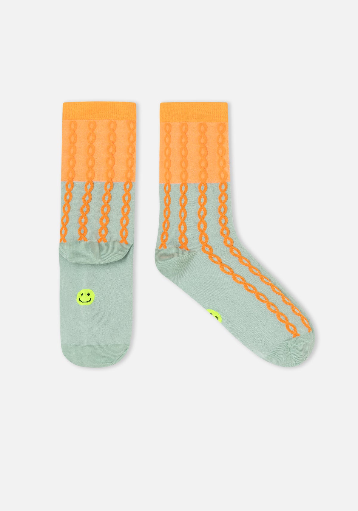 Plait Socken Orange