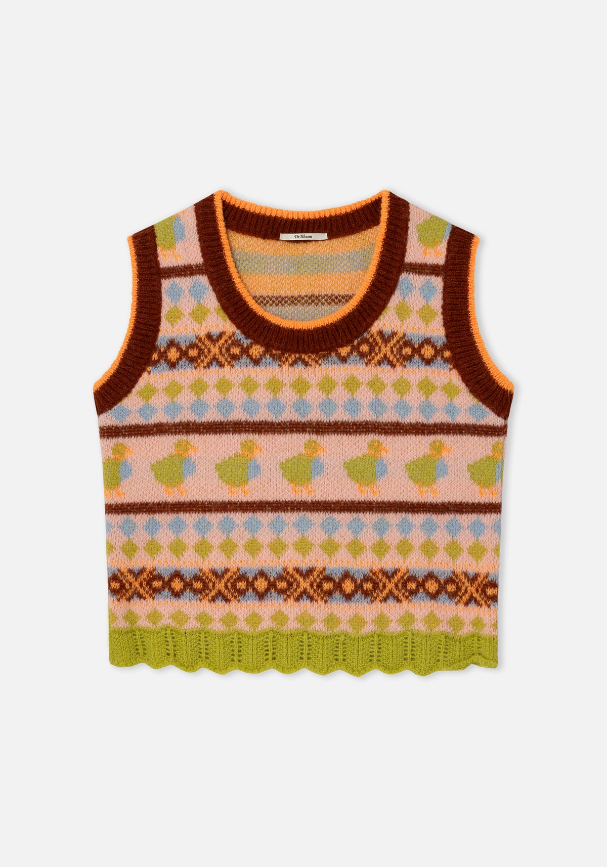 Gilet Maglia Duck Marrone