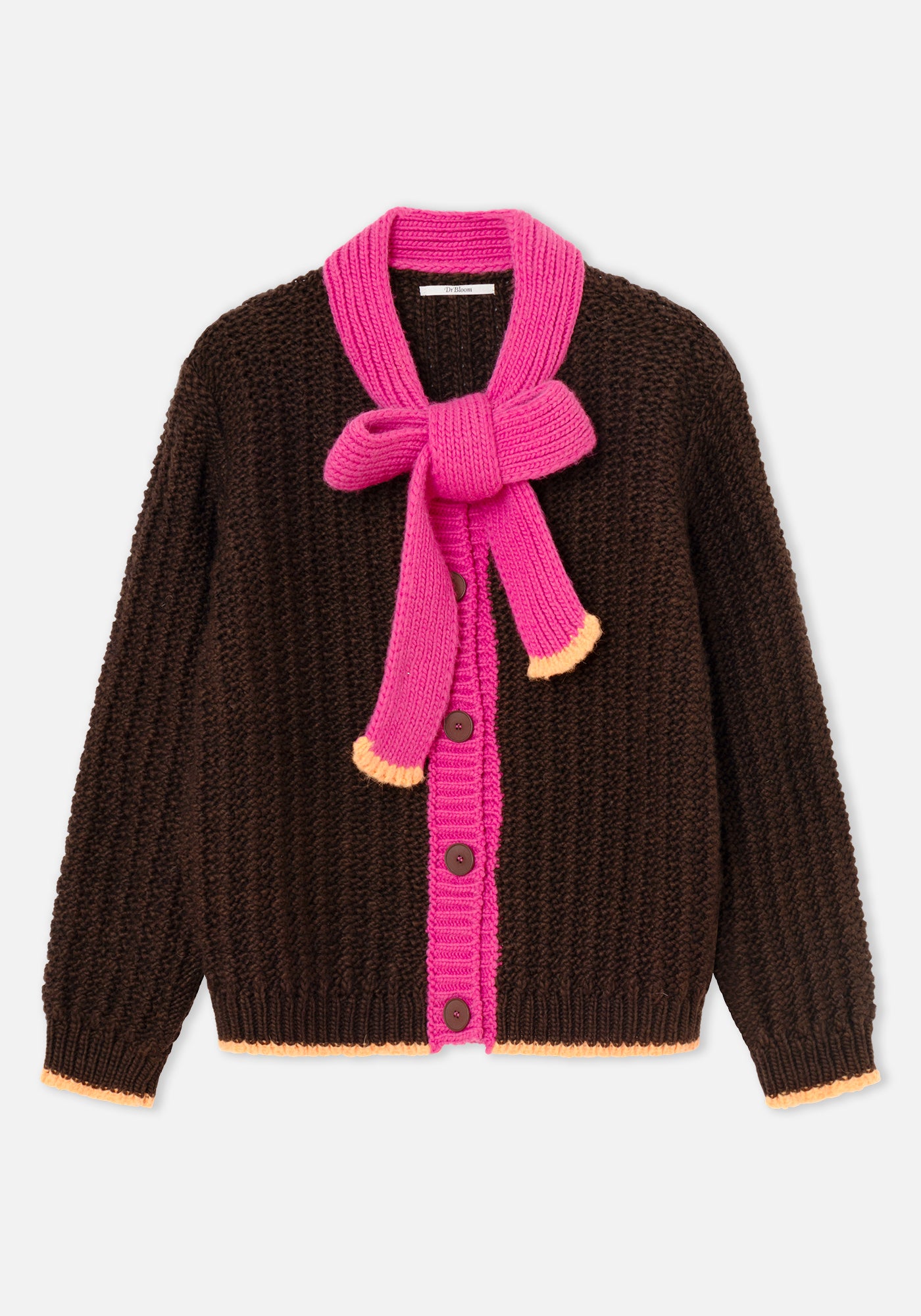 Cardigan Grace Marrone