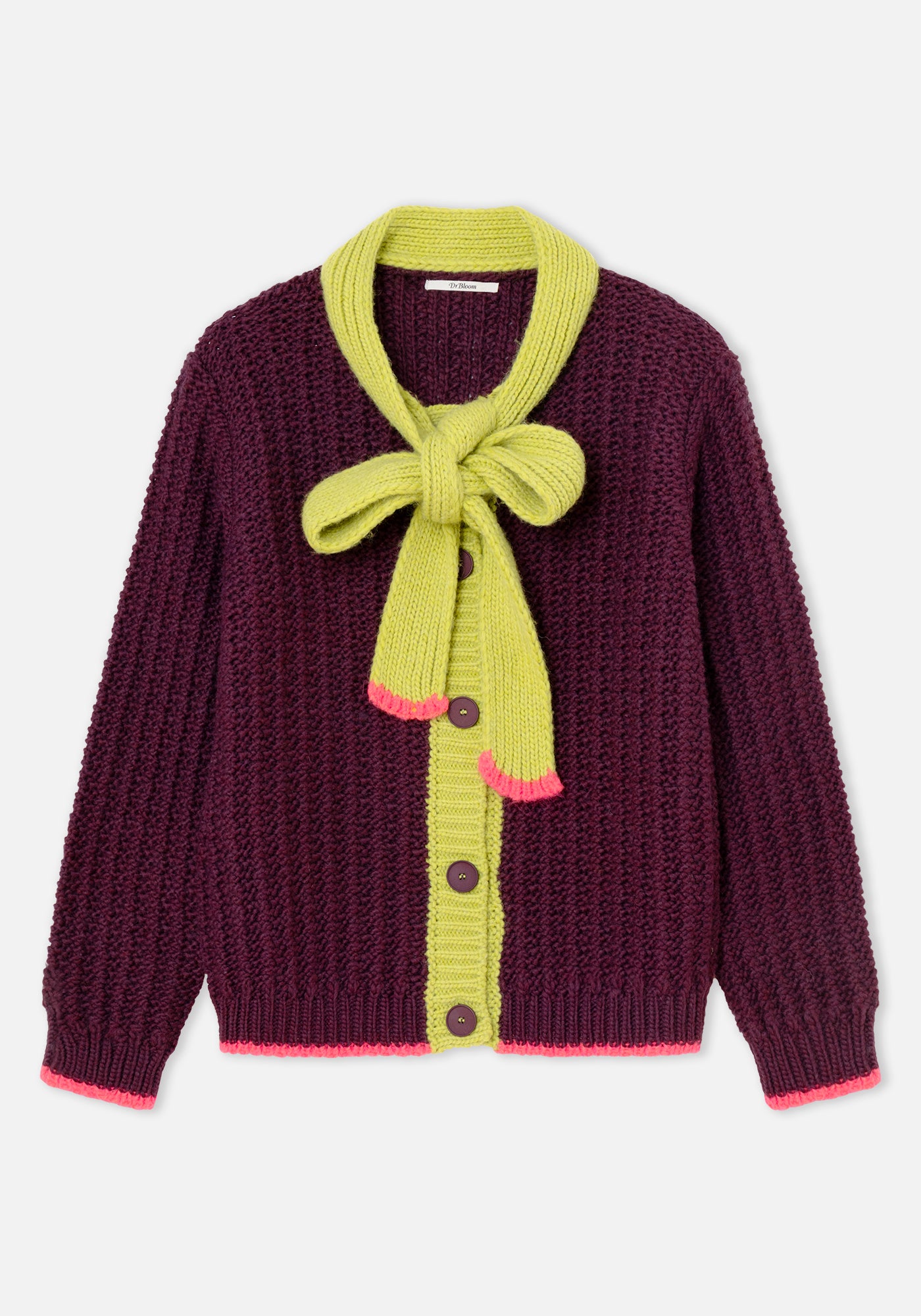 Grace Cardigan Aubergine