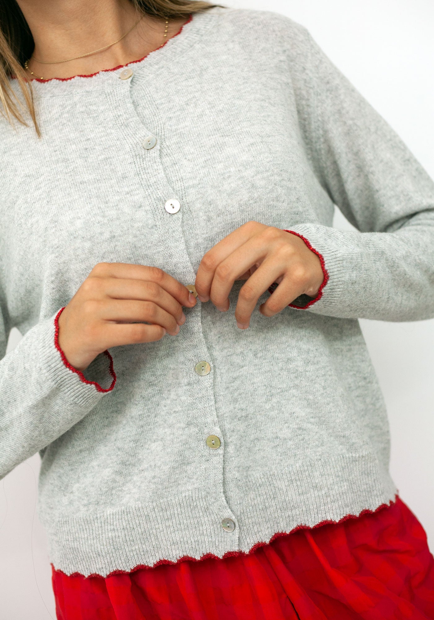 Strickjacke Peppy Grau