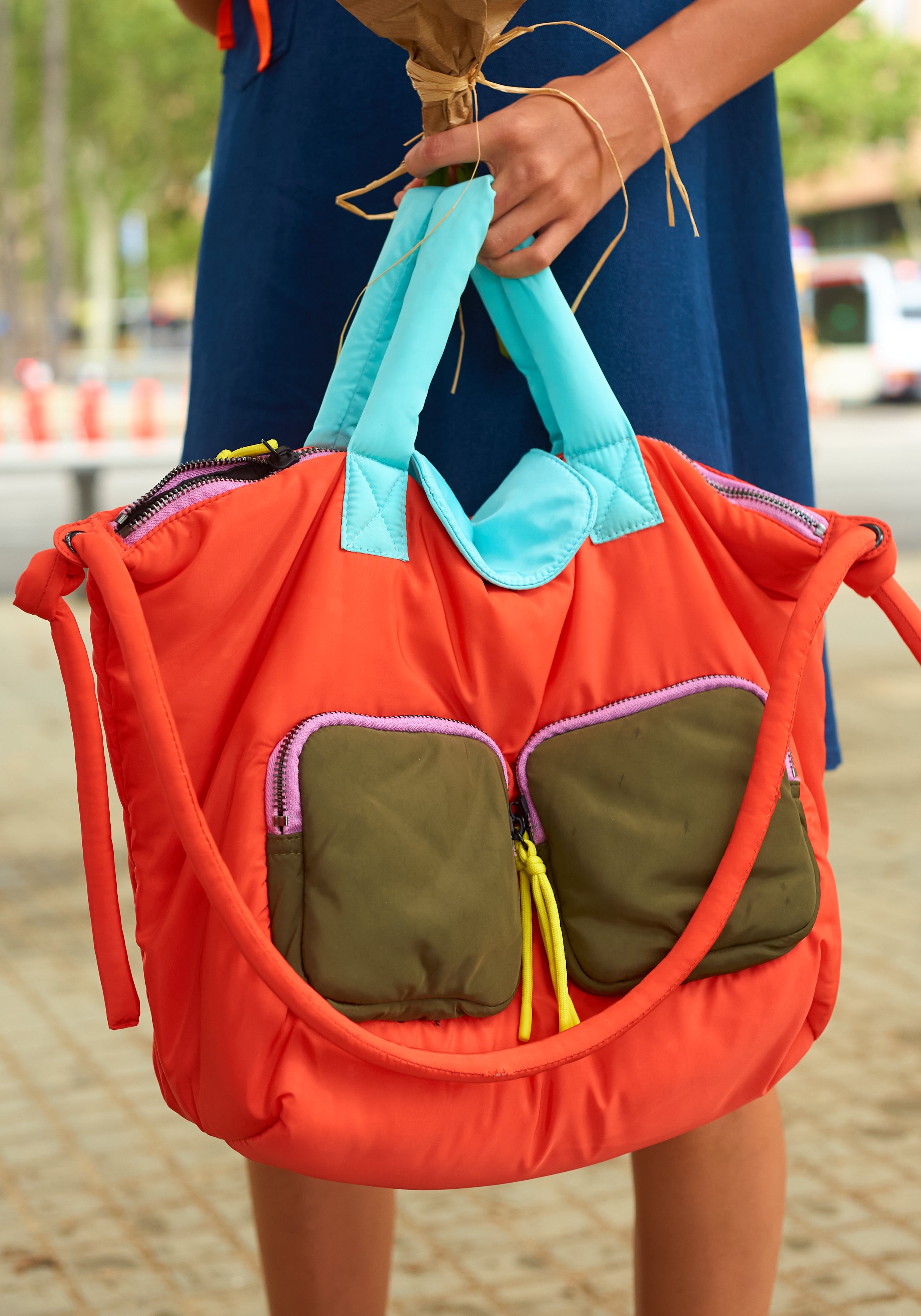 Orange Weekend Bag