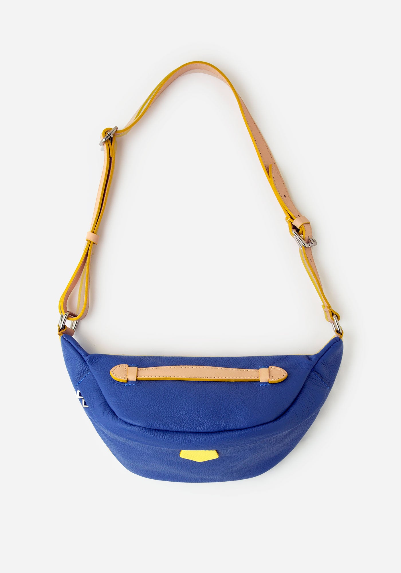 Sac Banane en Cuir Bleu