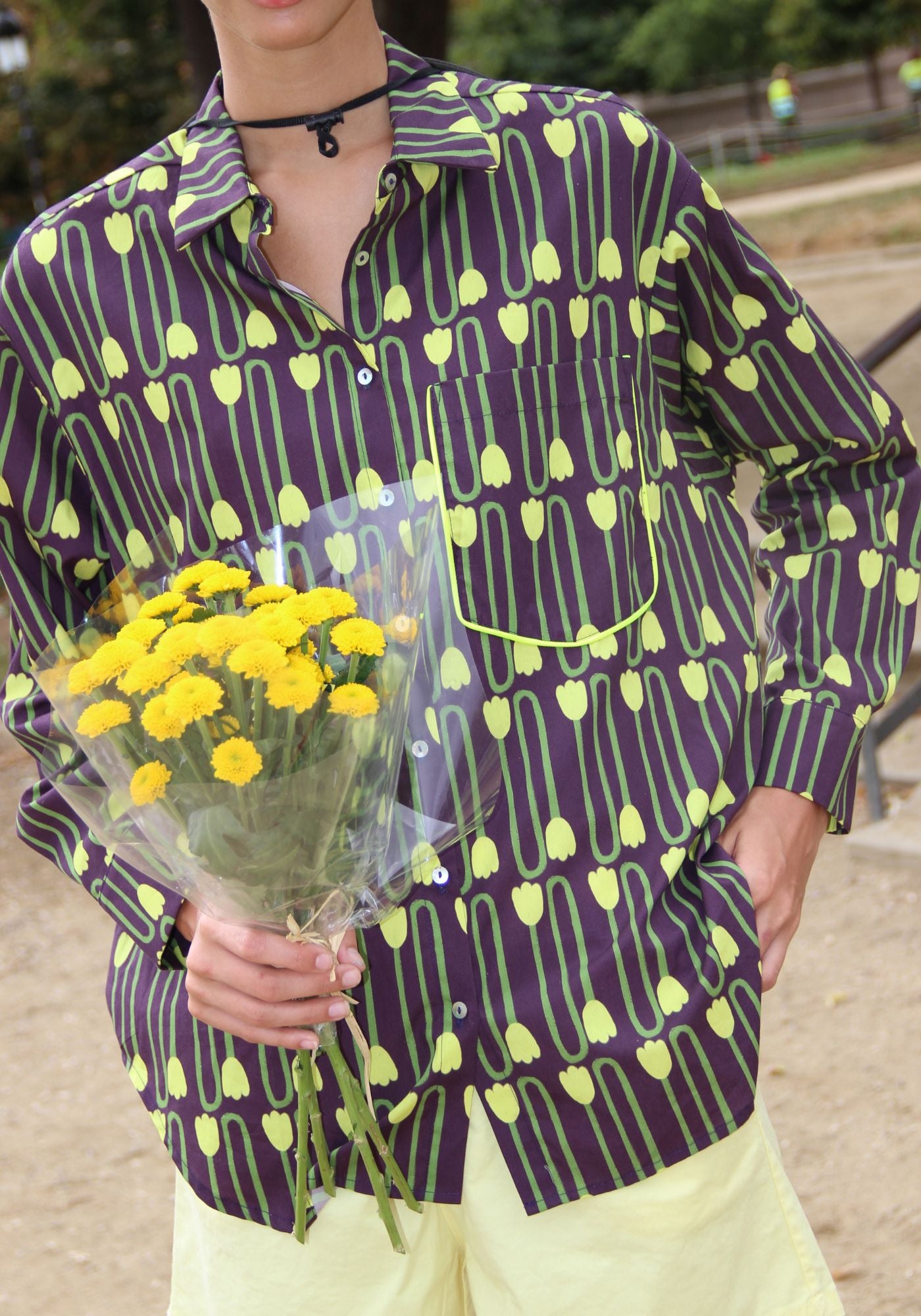 Camicia Boat Melanzana