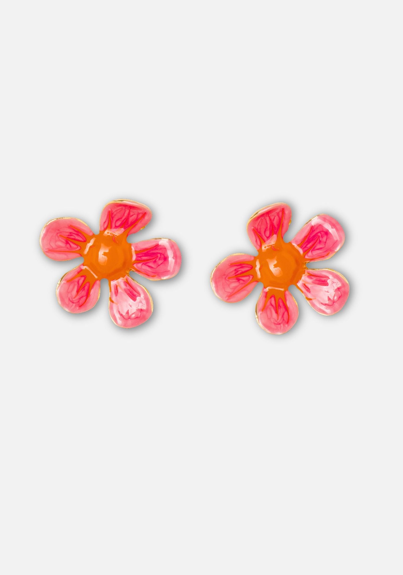Maxi-Rosenblütenohrringe