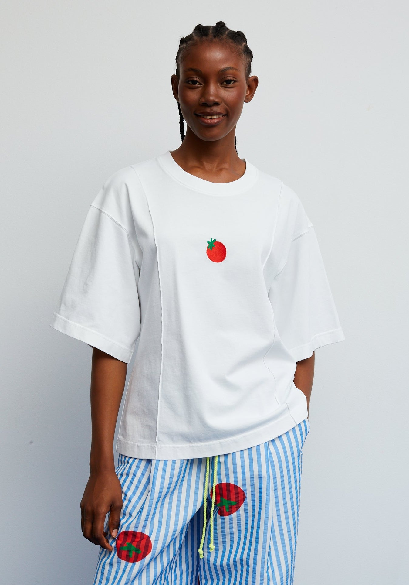 Bite-T-Shirt in Weiß