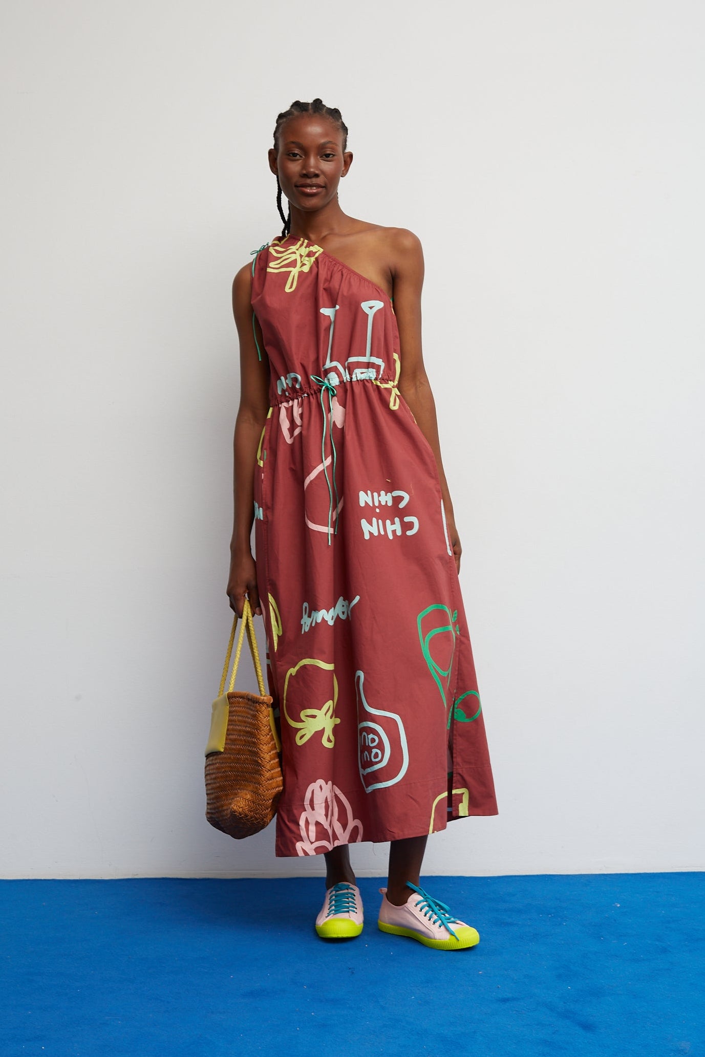 Bordeaux Gilda-Kleid