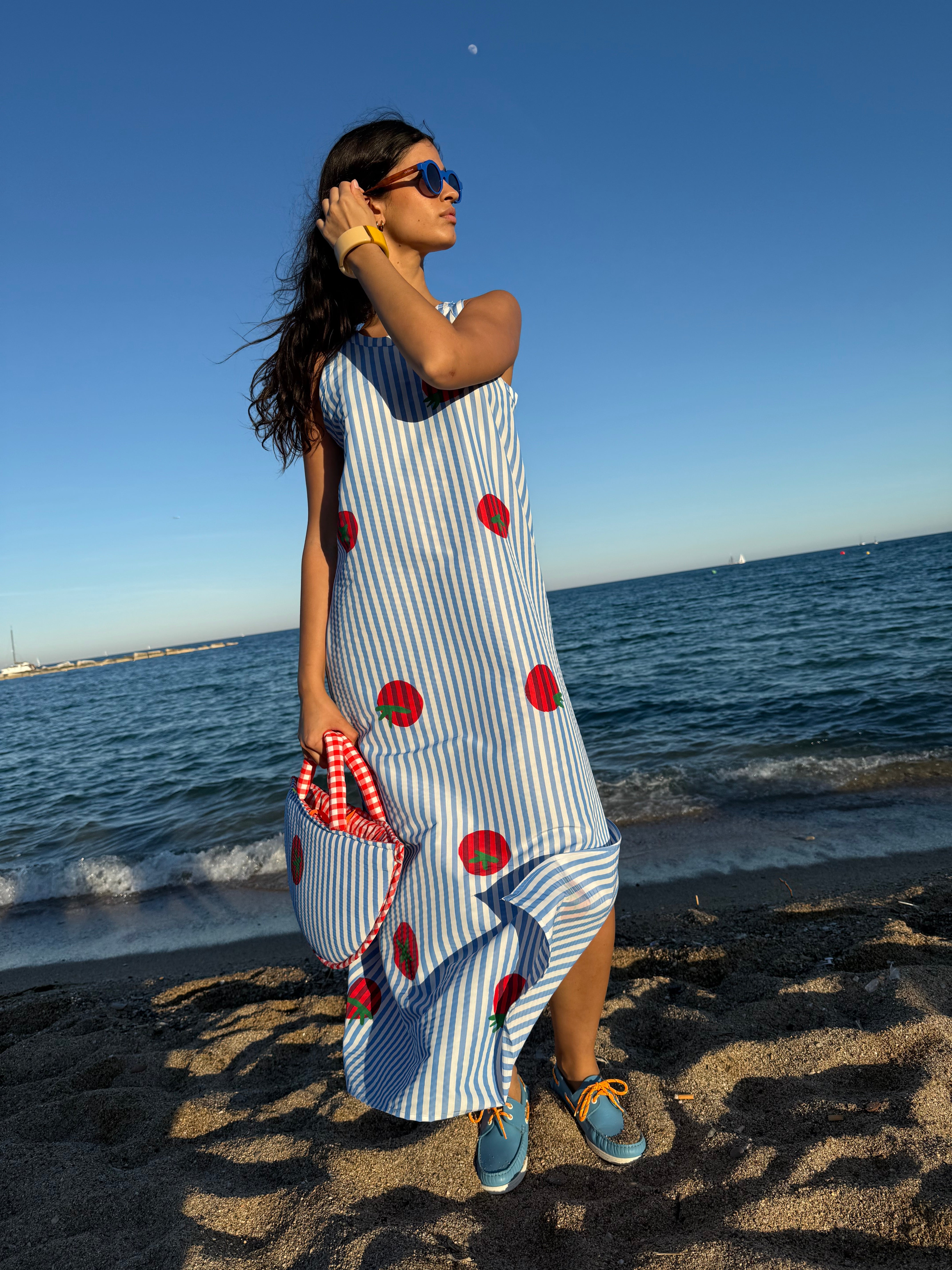 Blaues Marni-Kleid