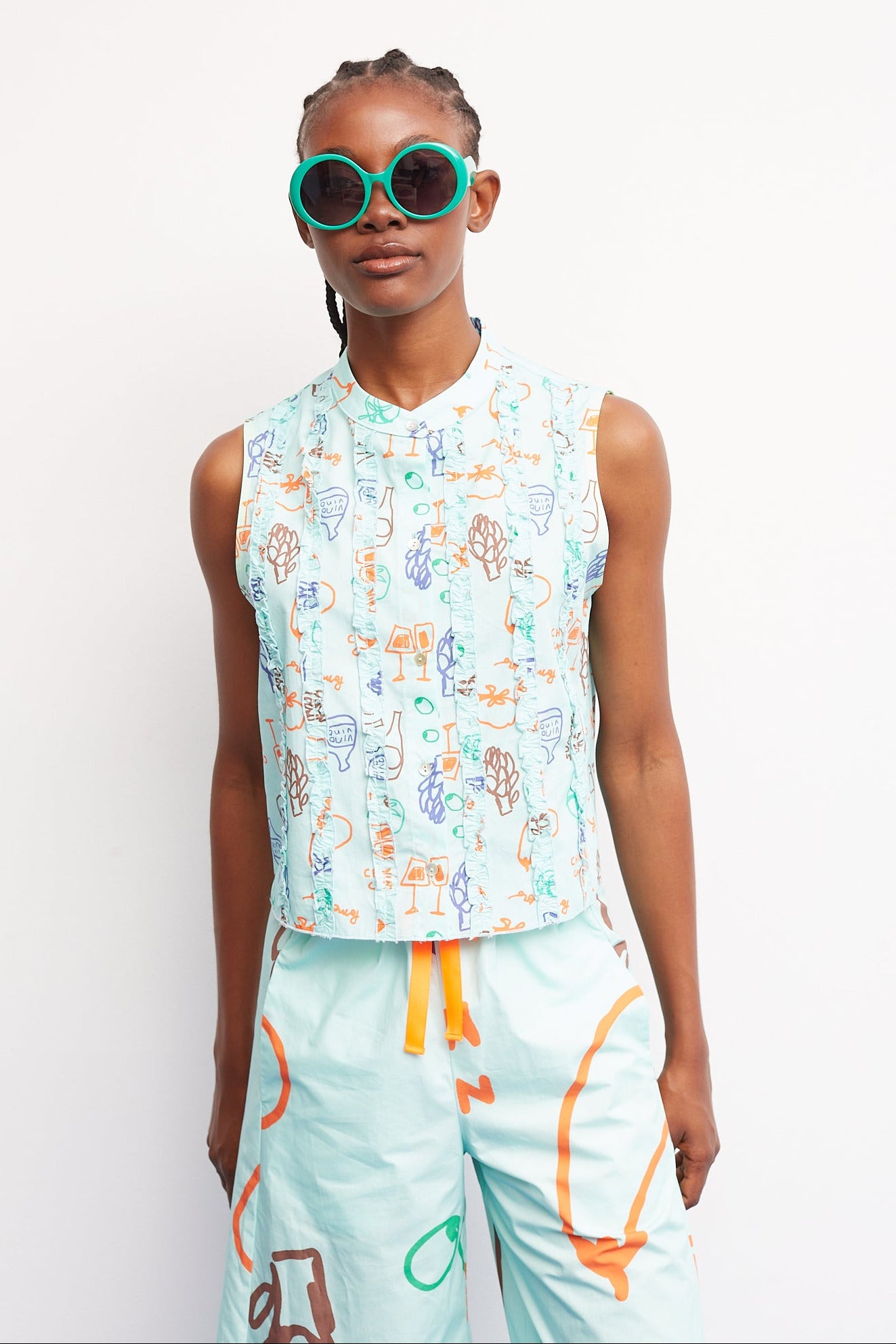 Chemise Focaccia Aqua