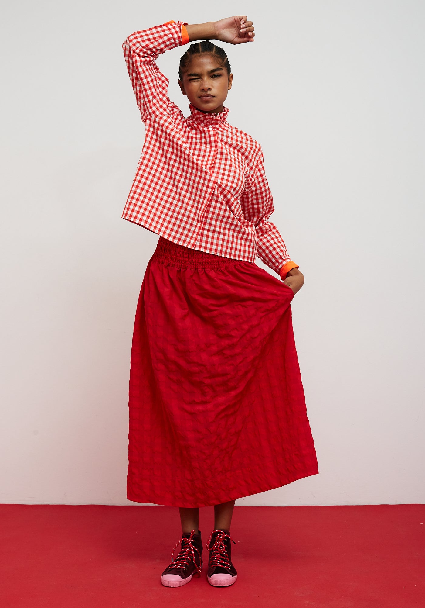 Falda Cute rojo