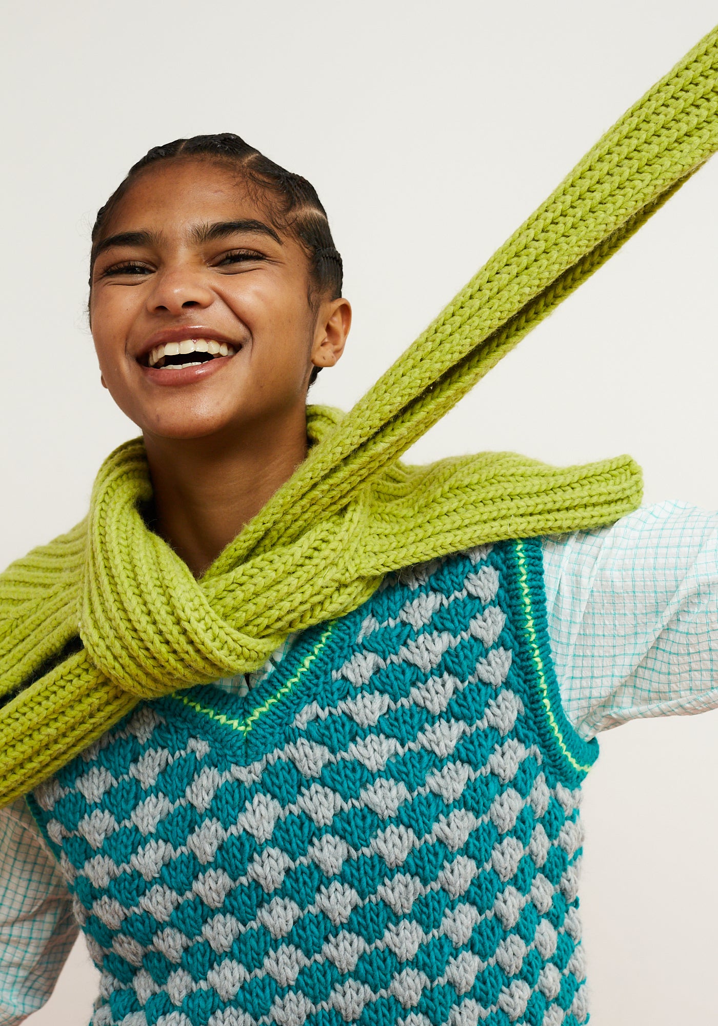 Gilet CrissCross Turquoise