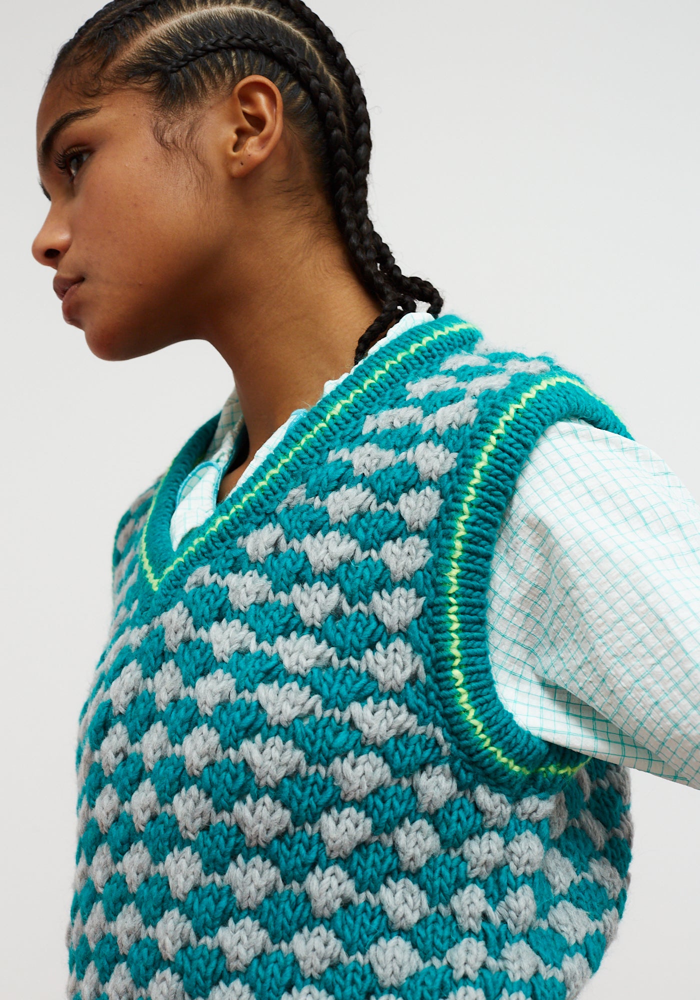 Gilet CrissCross Turquoise