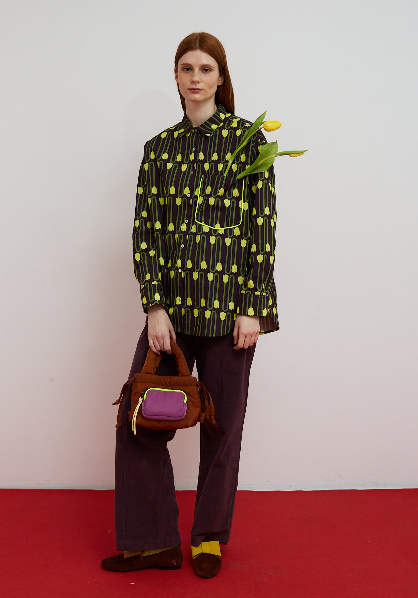 Chemise Boat Aubergine