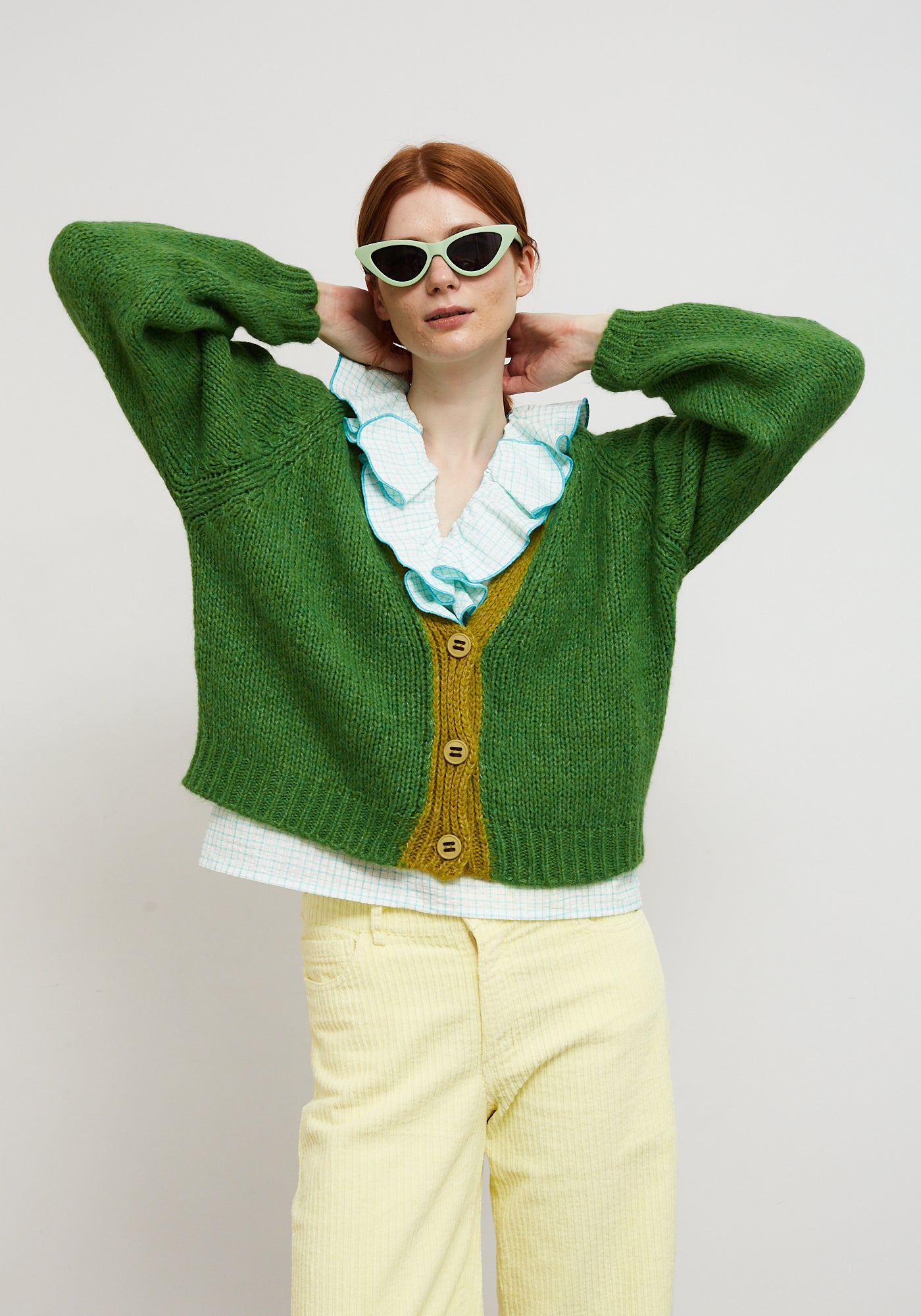 Cocoon Green Cardigan