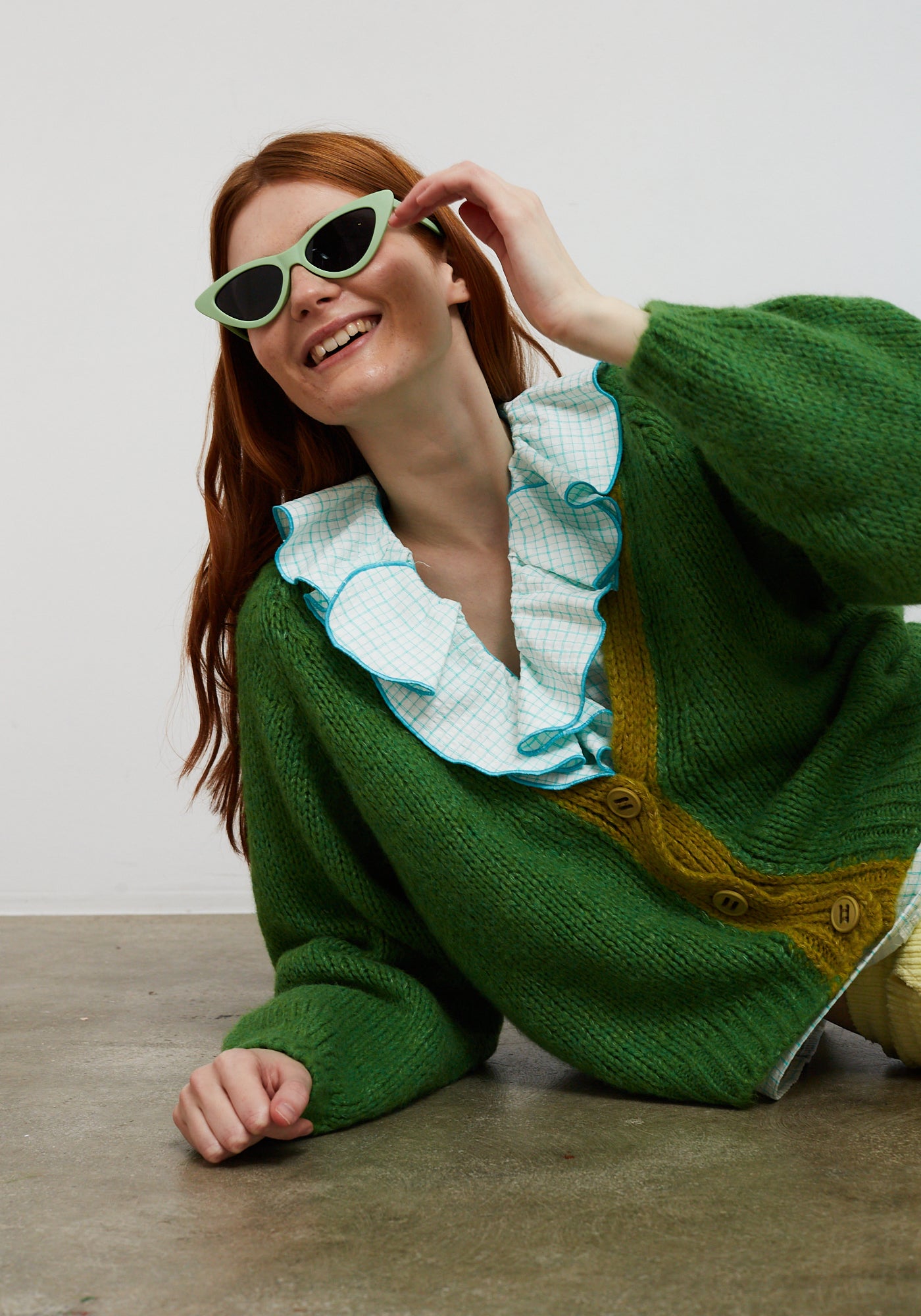 Cocoon Cardigan Grün
