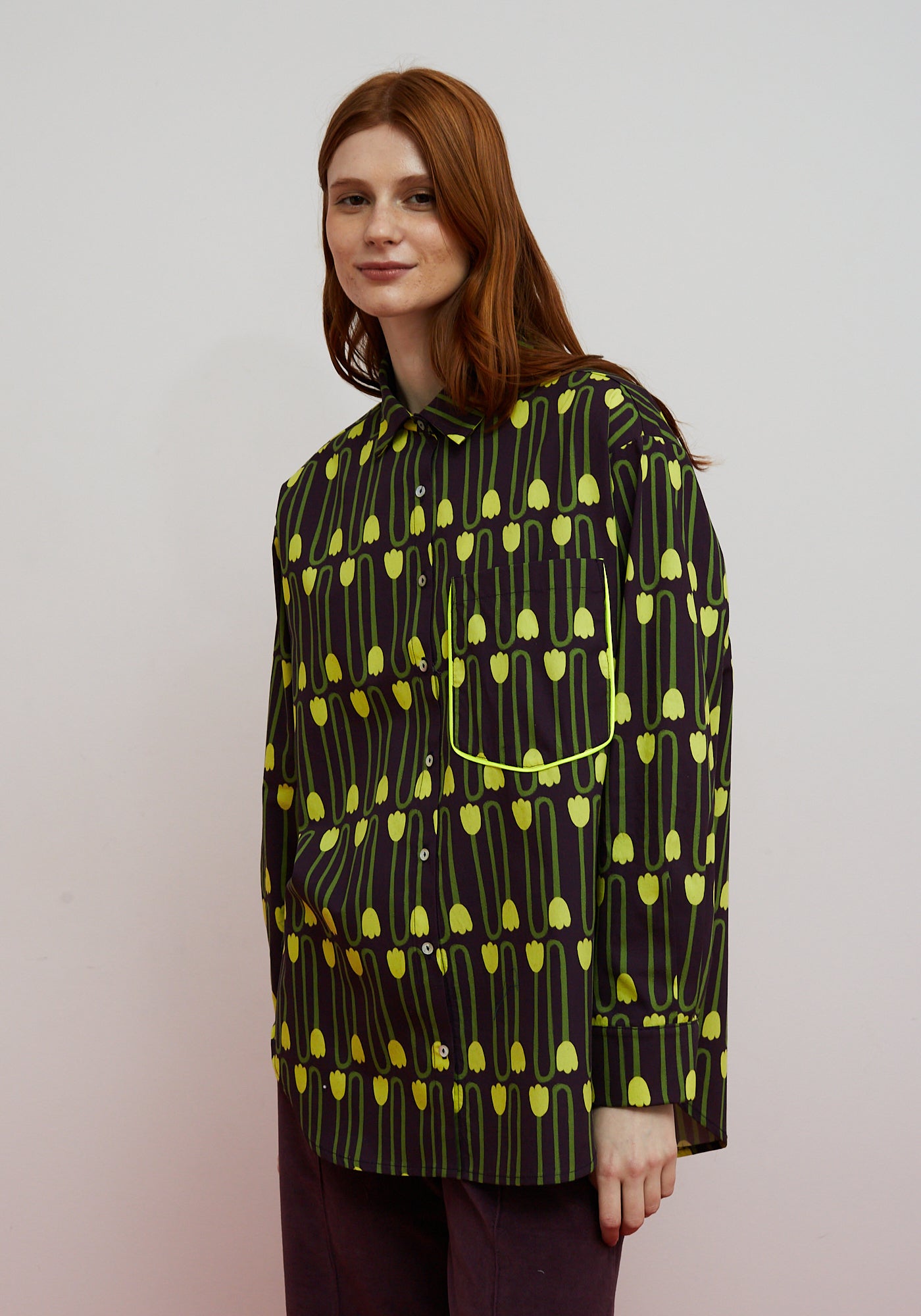 Chemise Boat Aubergine