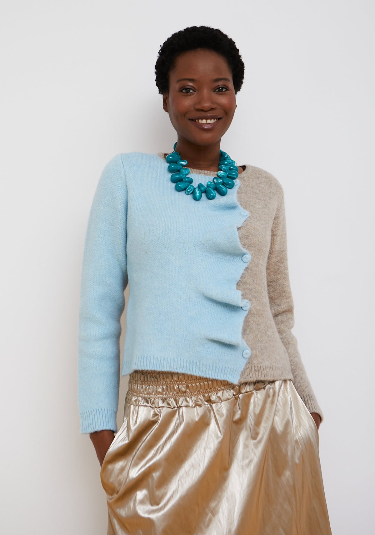 Biscuit Cardigan Himmelblau