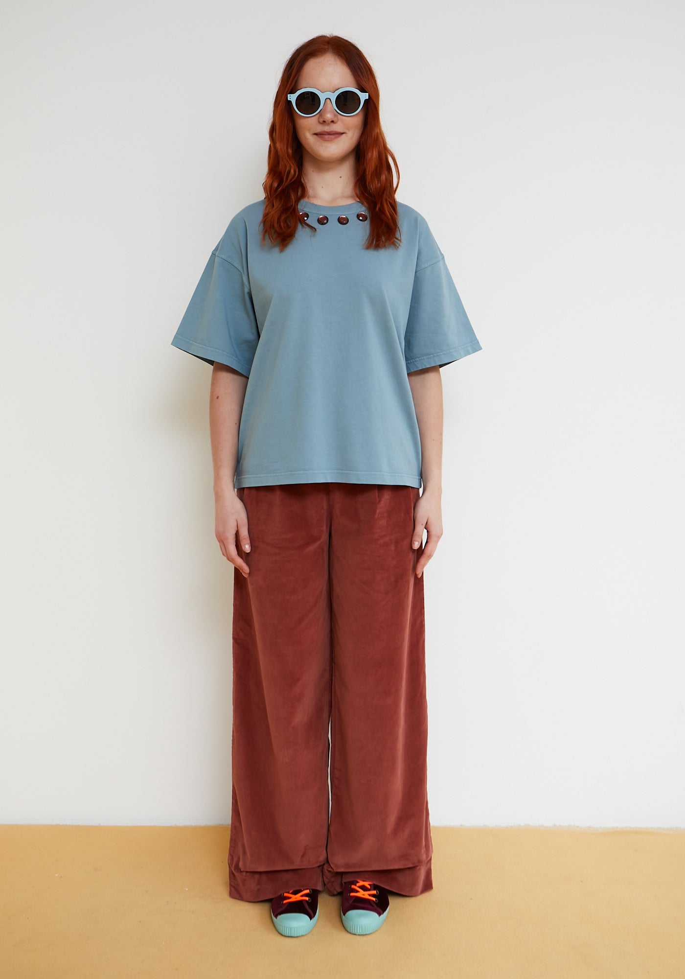 T-Shirt Domino Blau