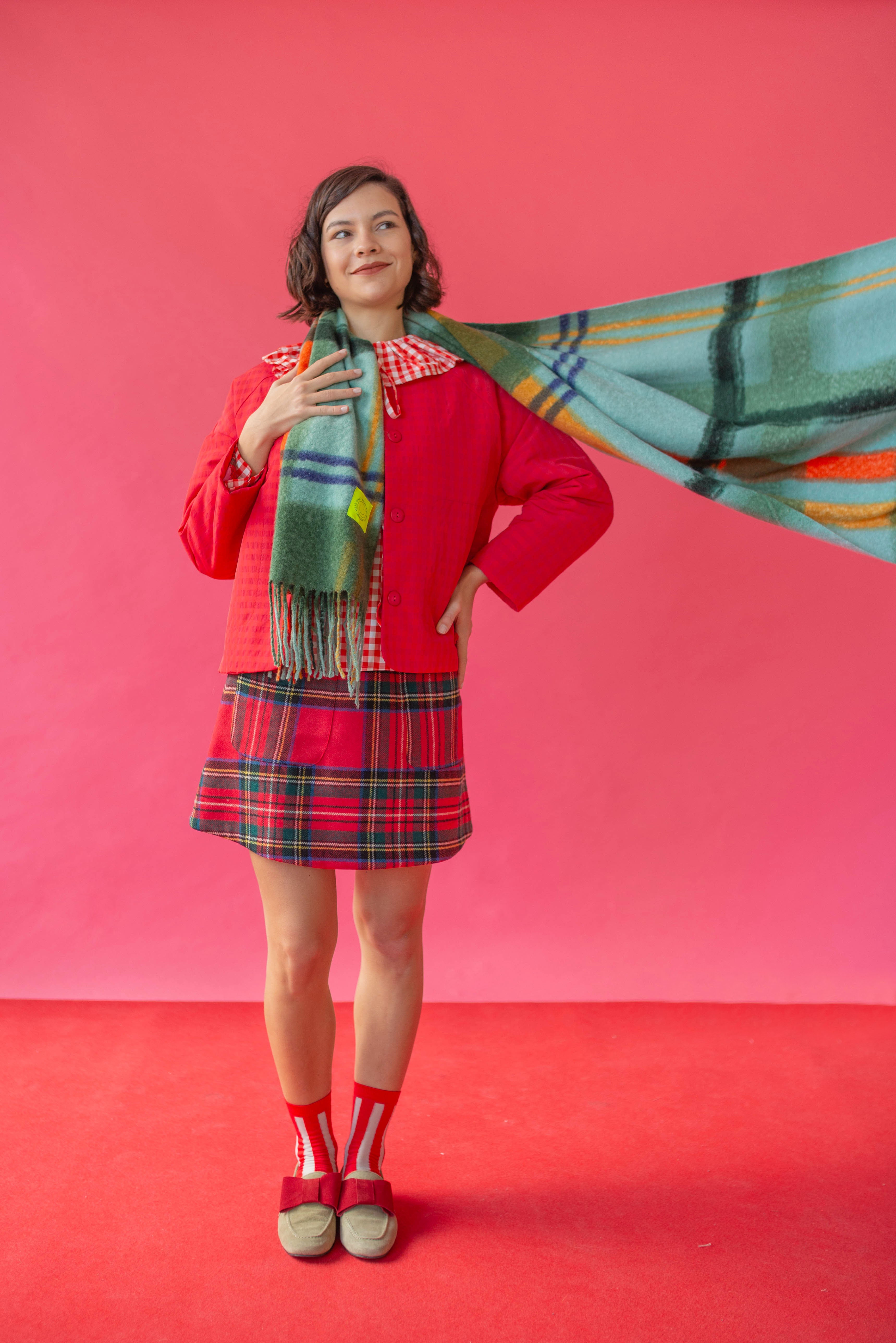 Bufanda escocesa Verde