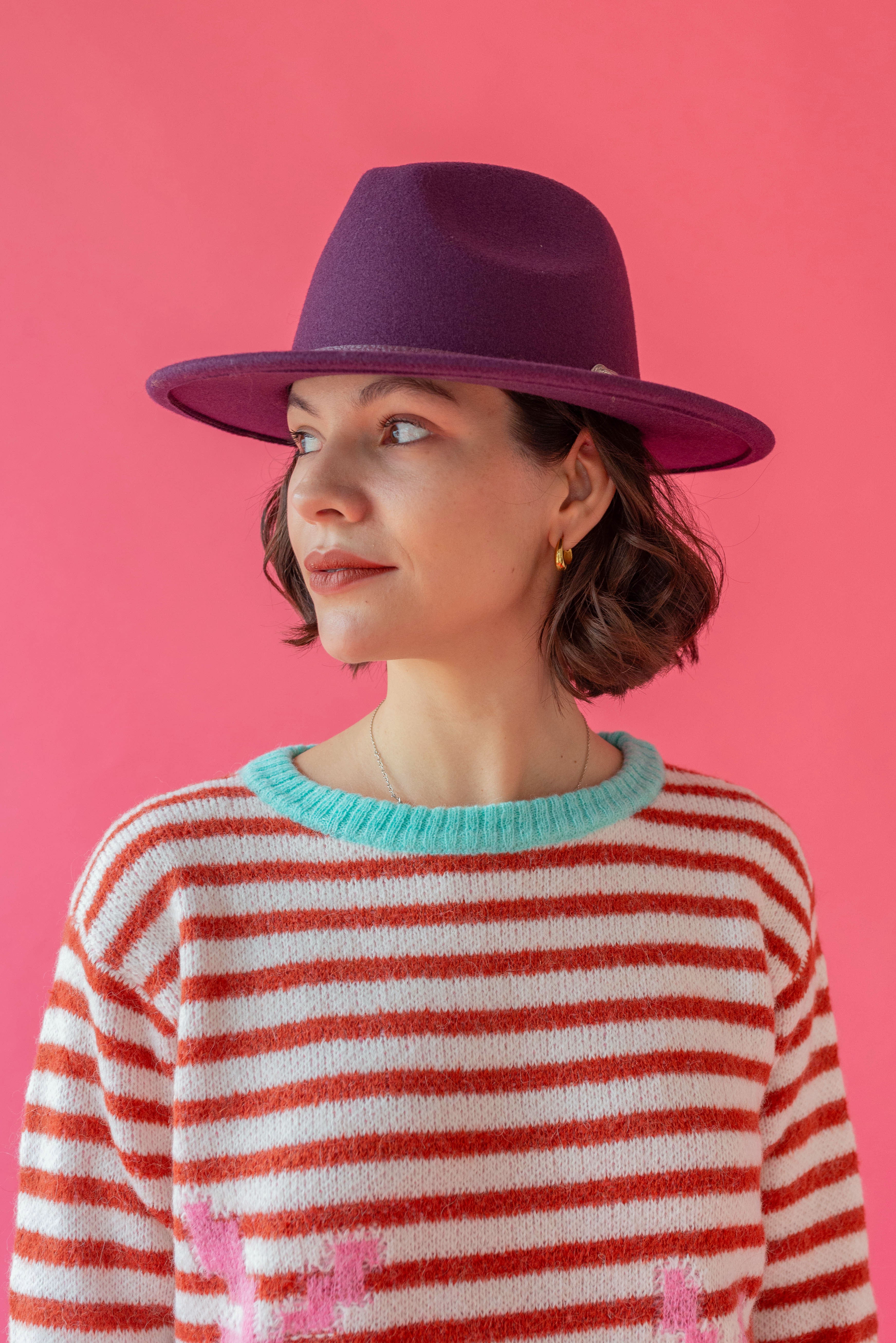 Chapeau Boucle violet