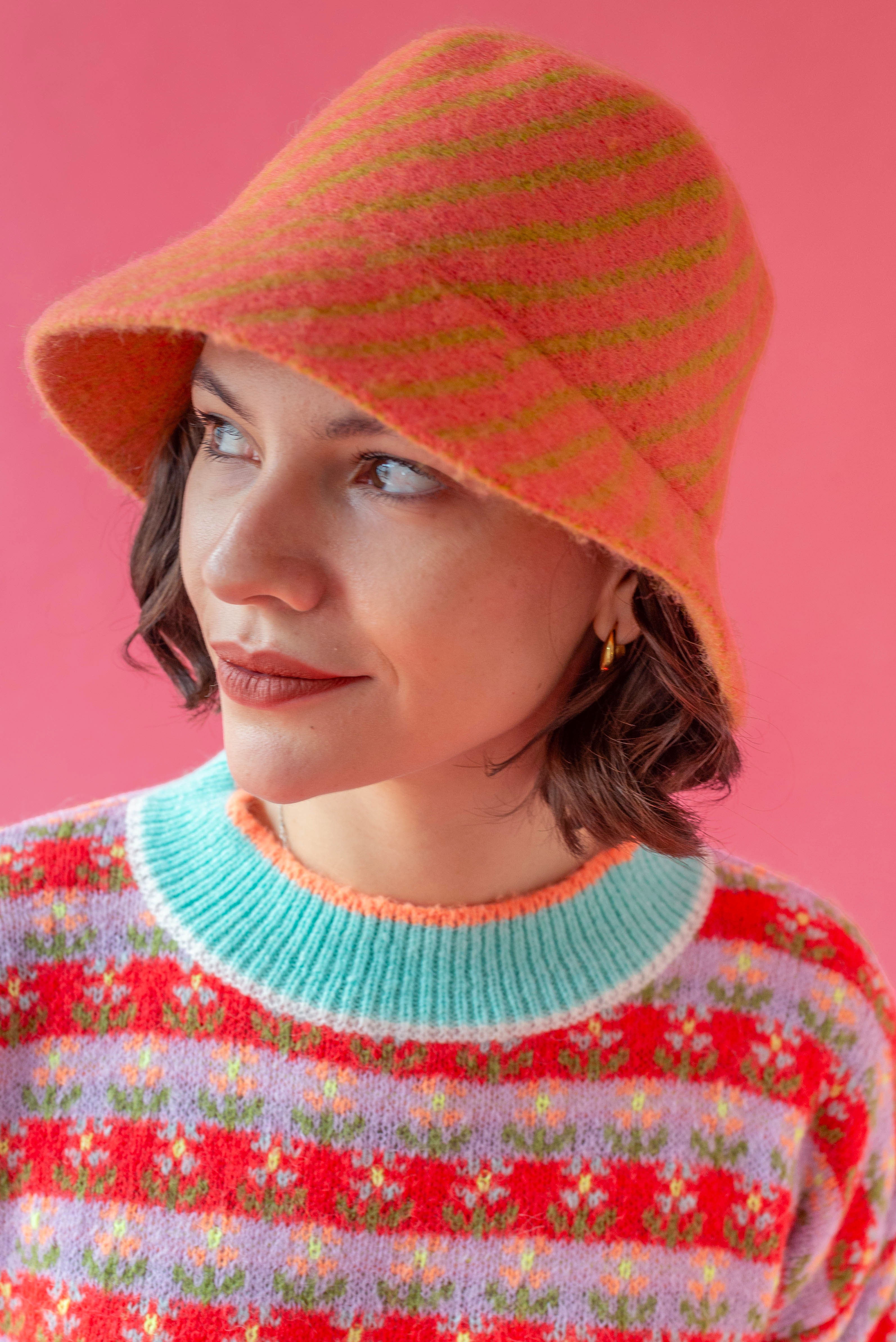 Vintage Korallenmütze