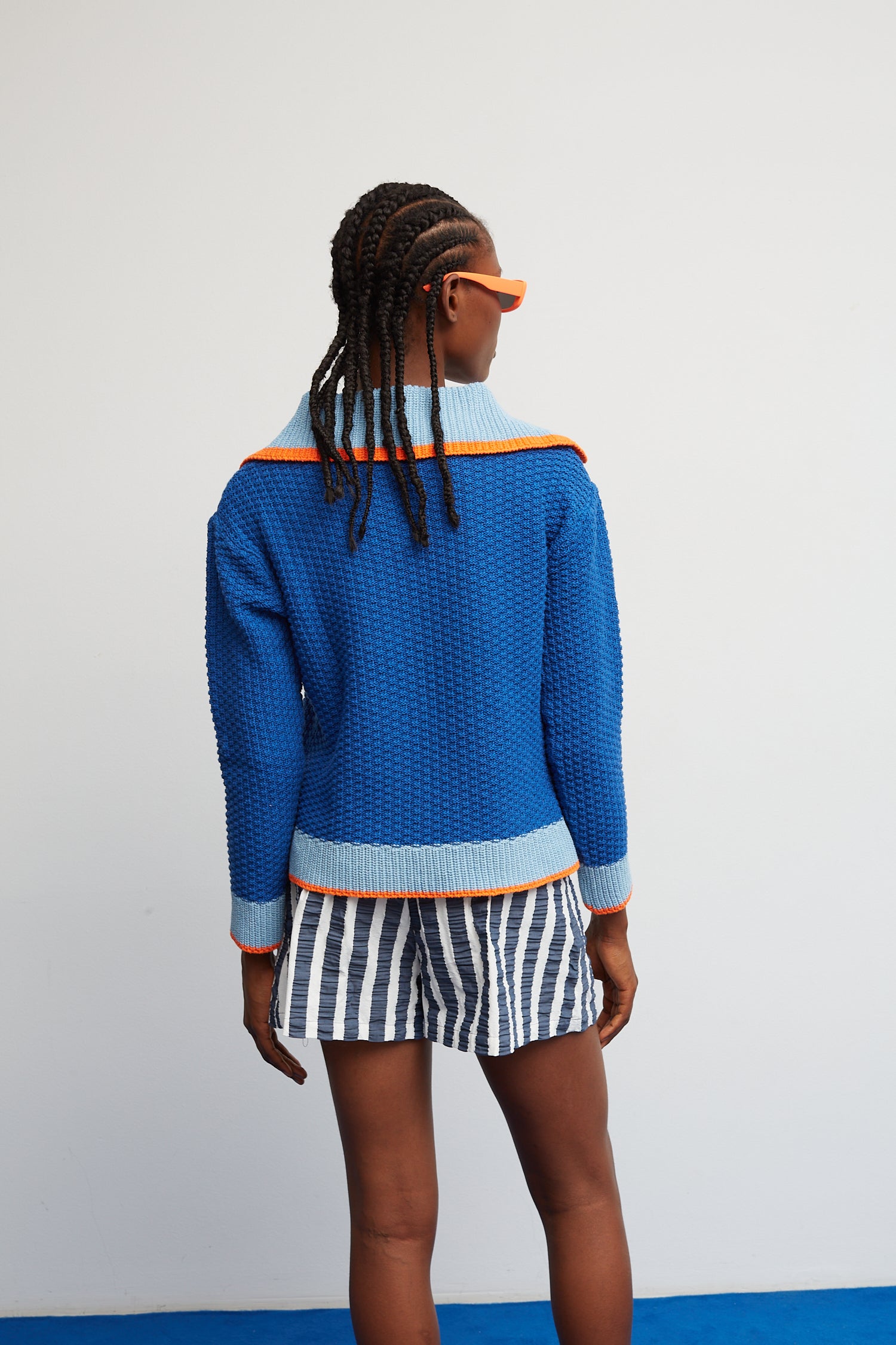 Blue Match Sweater