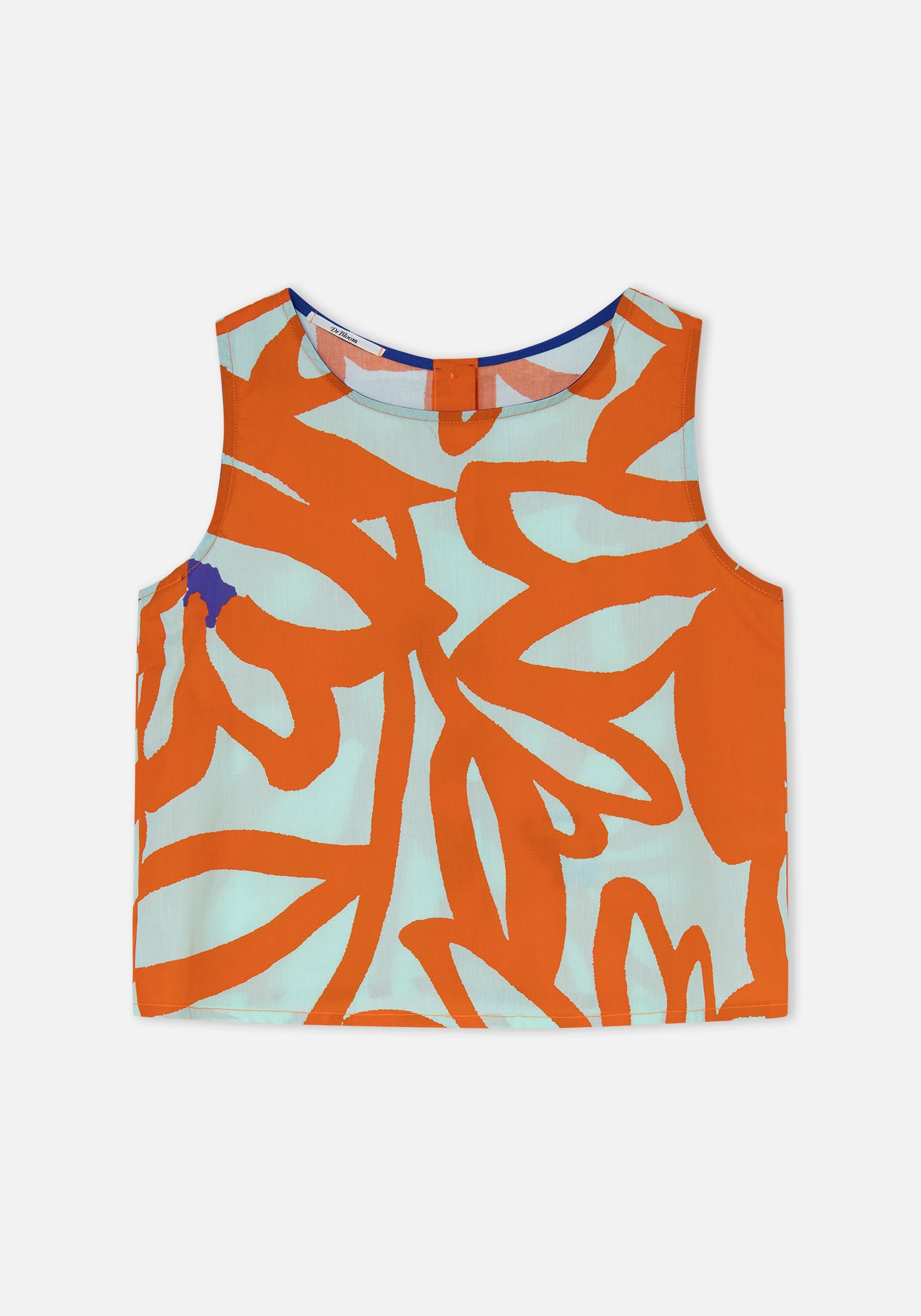 Flowers Aqua Ana Top