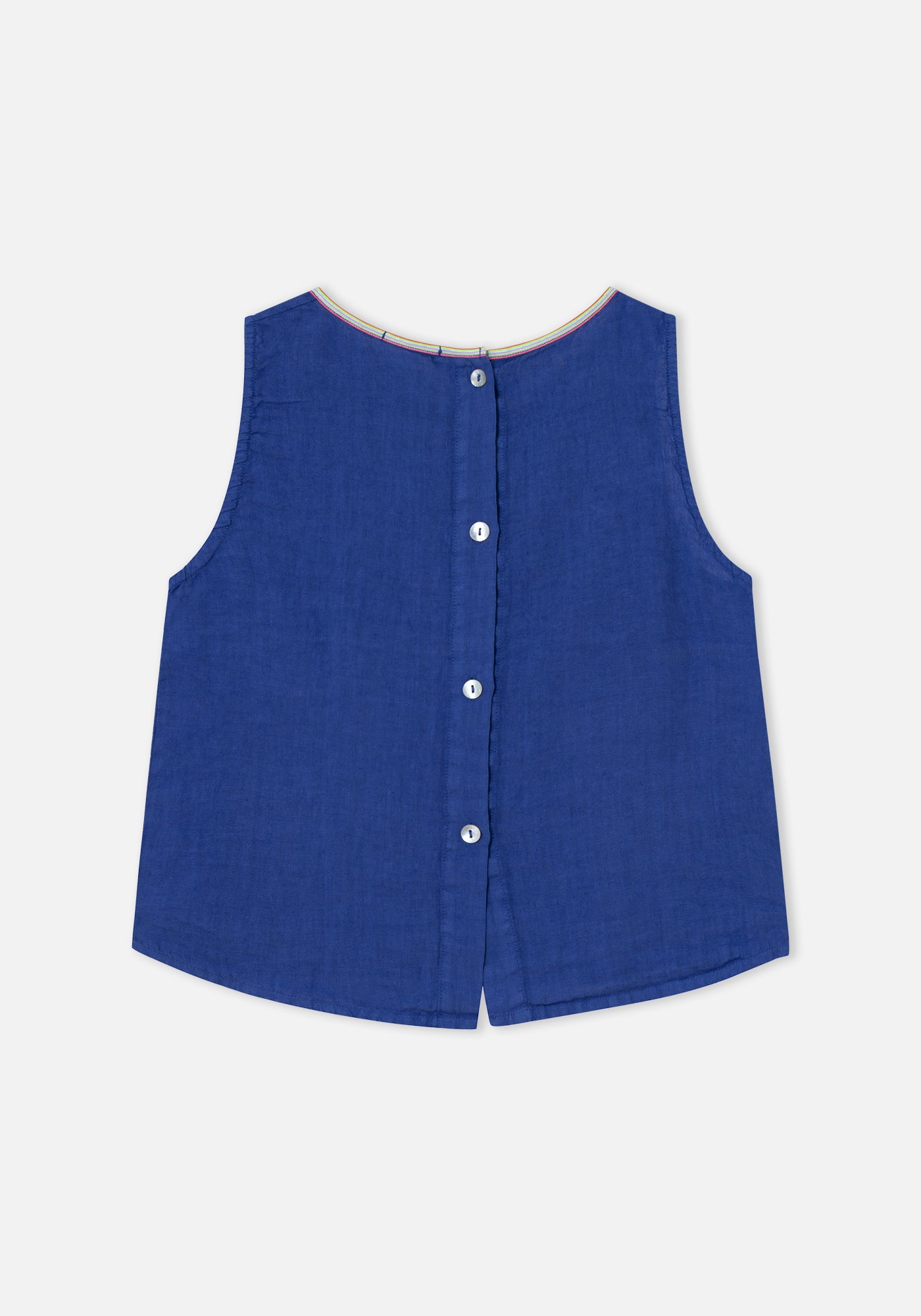 Blue Ana Linen Top